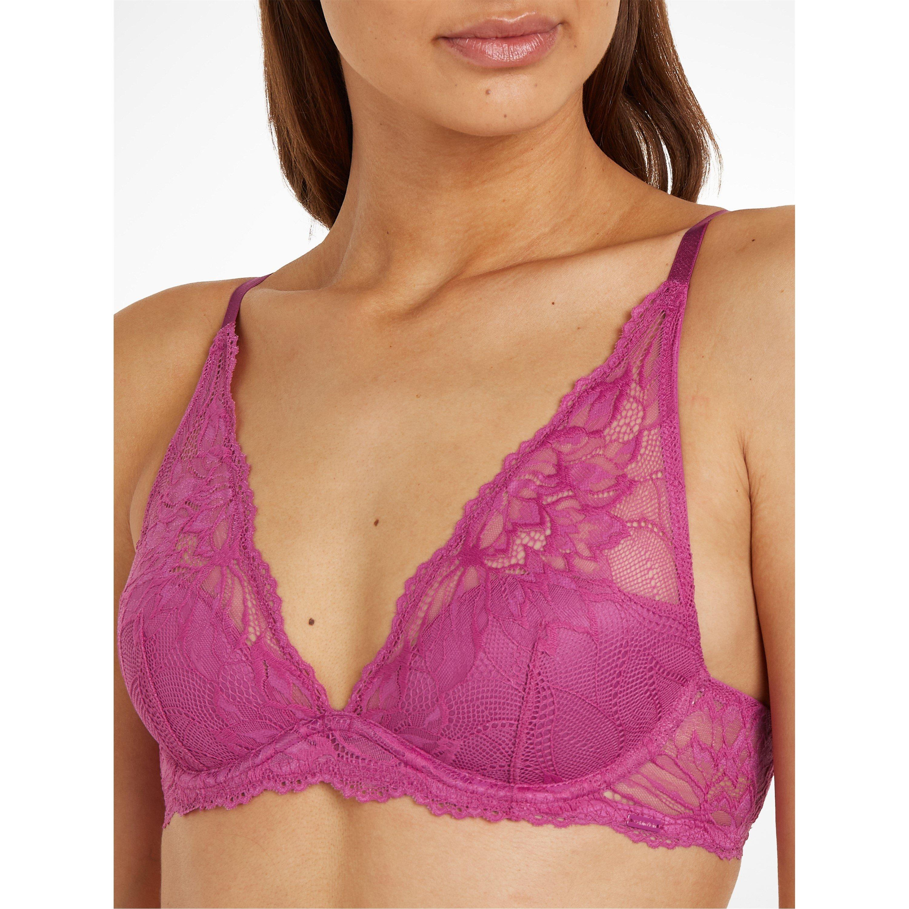 Wild Aster - Calvin Klein - Seductive Comfort Floral Plunge Bra - 3