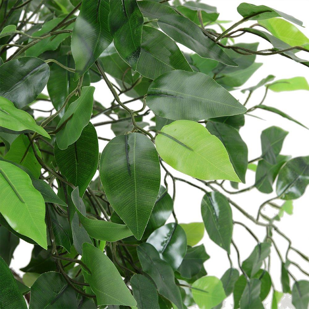 Green Black - LIFE IDEAS - 120cm Faux Banyan Tree for Indoor Outdoor Decor - 6