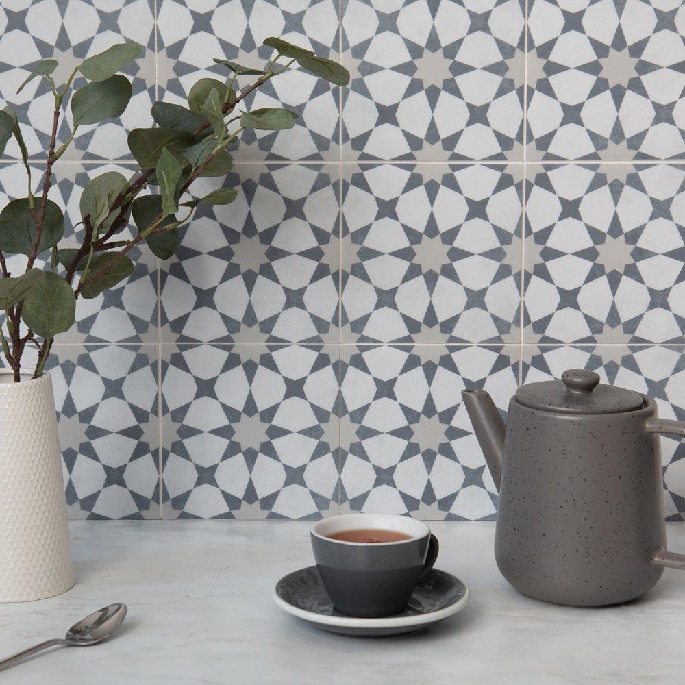 Quadrostyle Premium Wall & Tile Stickers Agadir Grey