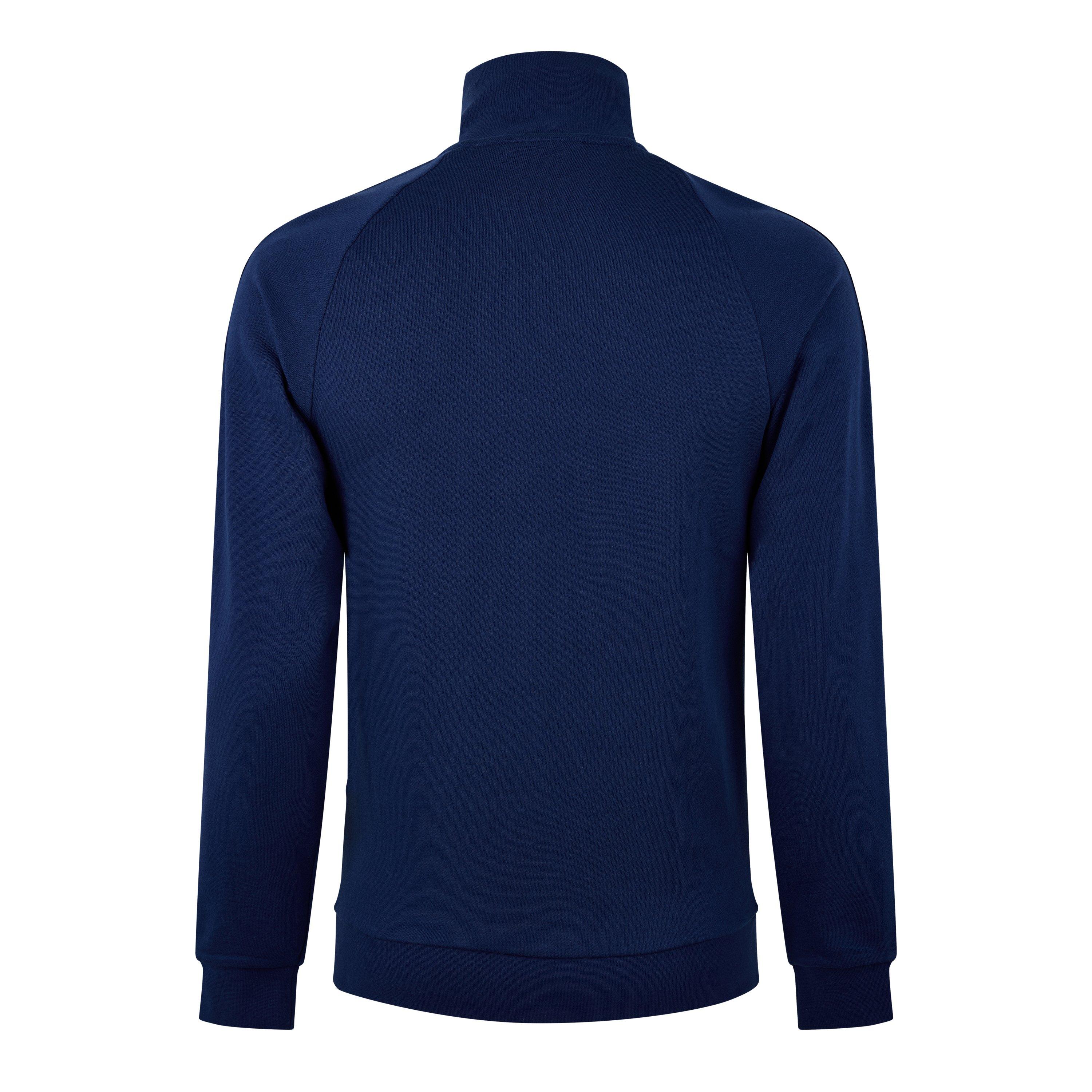 Dark Blue 407 - Hugo - Men's Tonal Logo Zip Pyjama Long Sleeve Top - 3