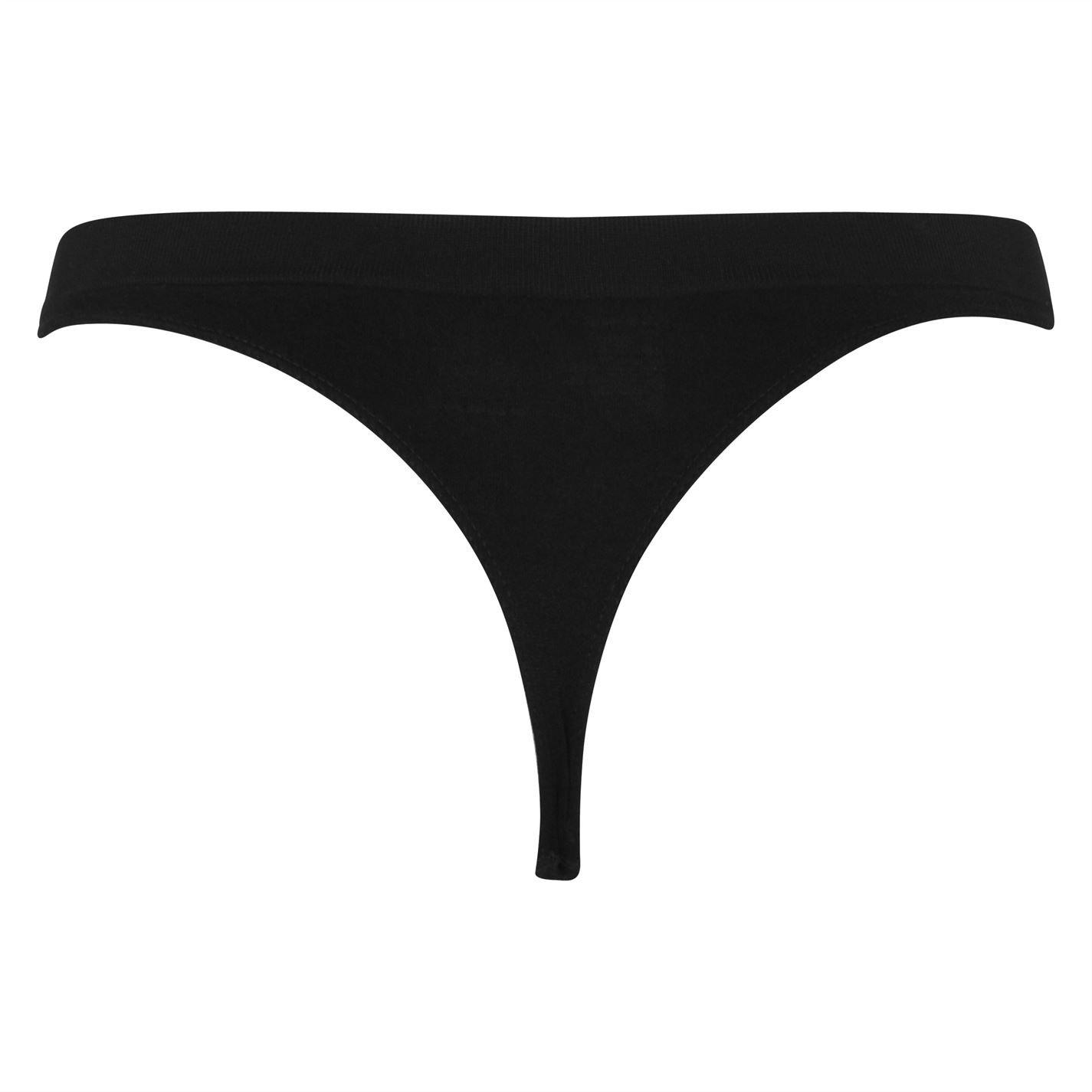 Black - Reebok - 3 Pack Womens Thongs Kali - 4