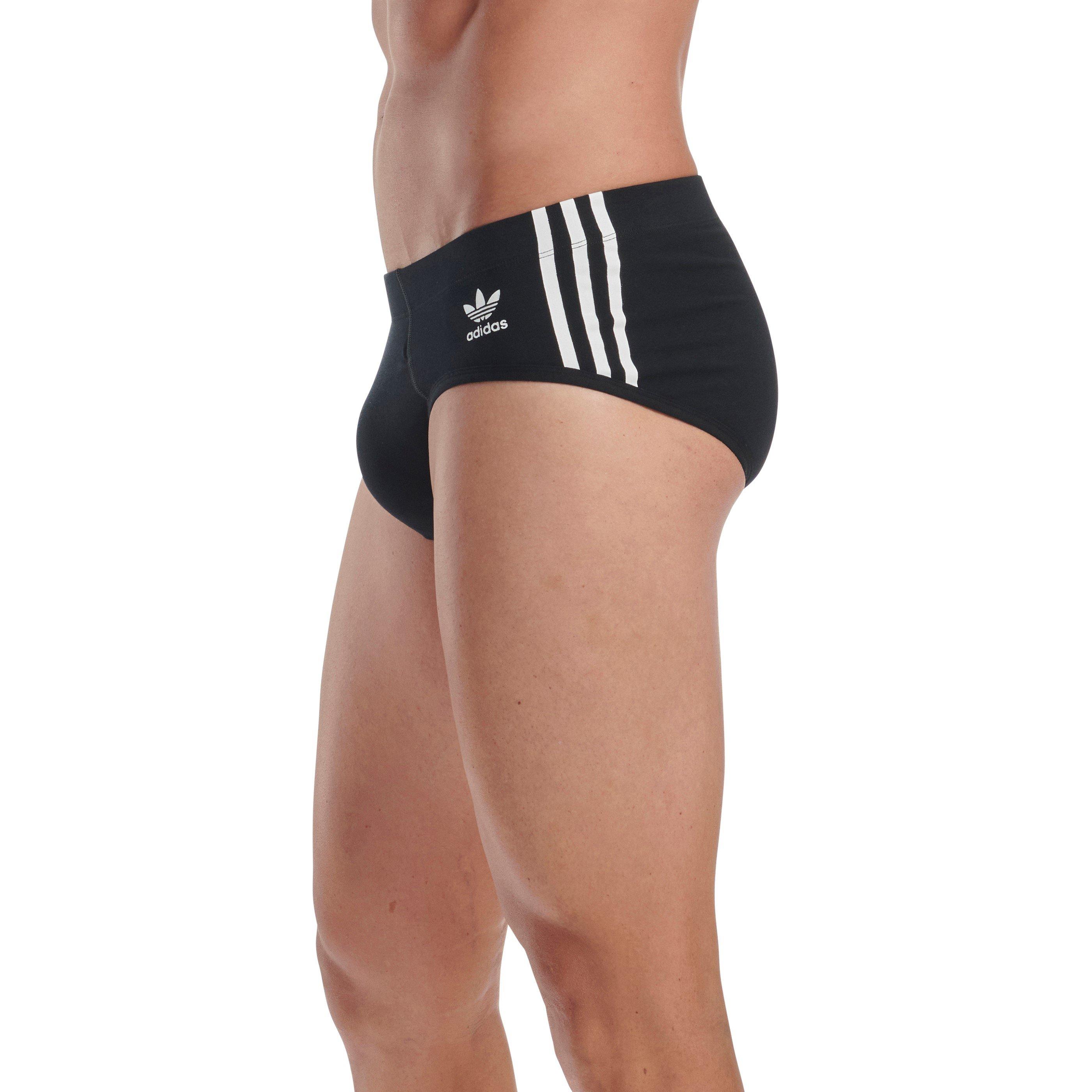 Zwart - adidas Originals - Pack Stripe Boxer - 5