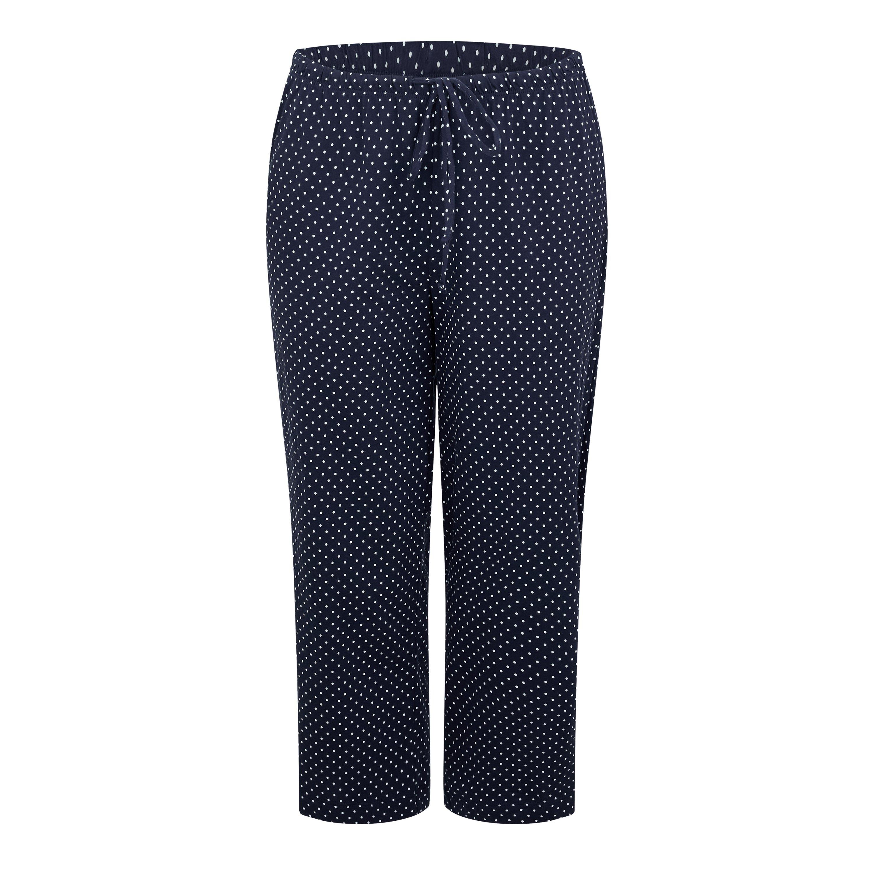 Navy - Lauren by Ralph Lauren - Women's Classic Notch Long Sleeve Pyjama Set - 2