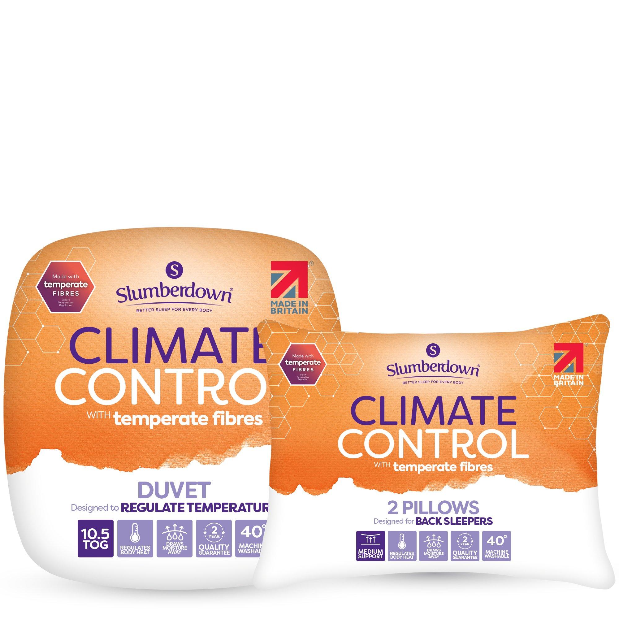 Slumberdown  Climate Control Duvet 2 Medium Pillow - 10.5 Tog - King