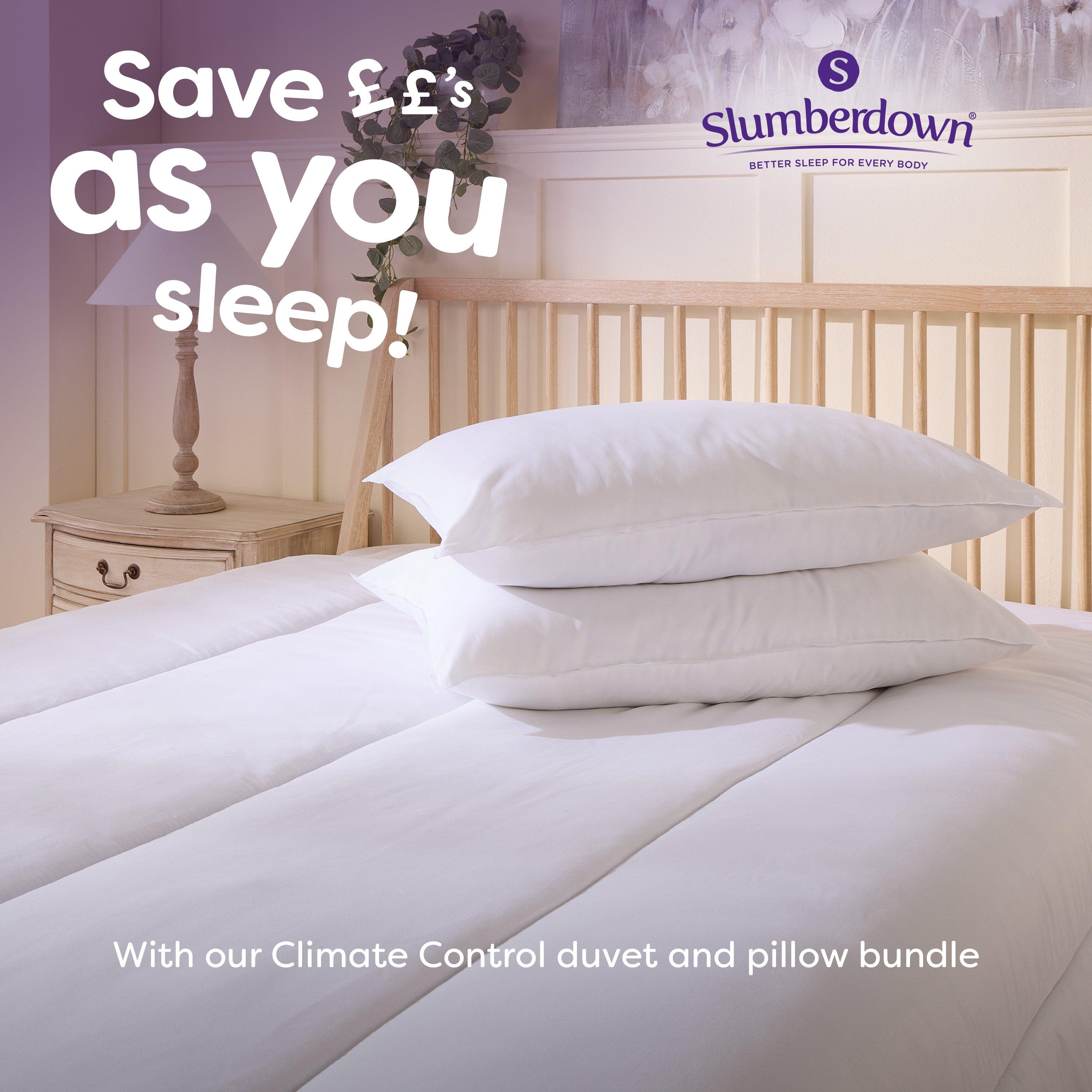 10.5 Tog - Slumberdown - Climate Control Duvet 2 Medium Pillow - 5