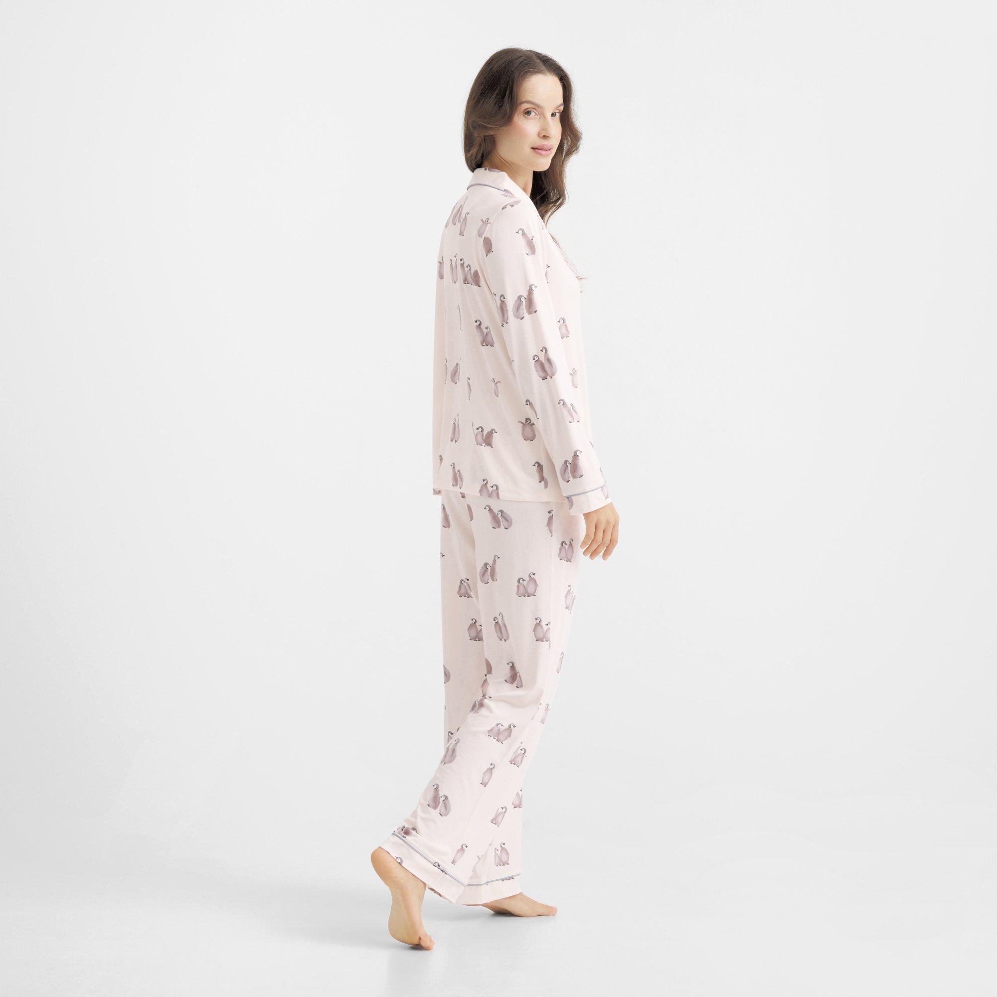 White Penguins - Chelsea Peers - Women's Long Sleeve Relaxed Fit Pyjama Sets - 4