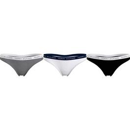 Tommy Hilfiger Tommy Bodywear 3 Pack Thong Briefs Womens