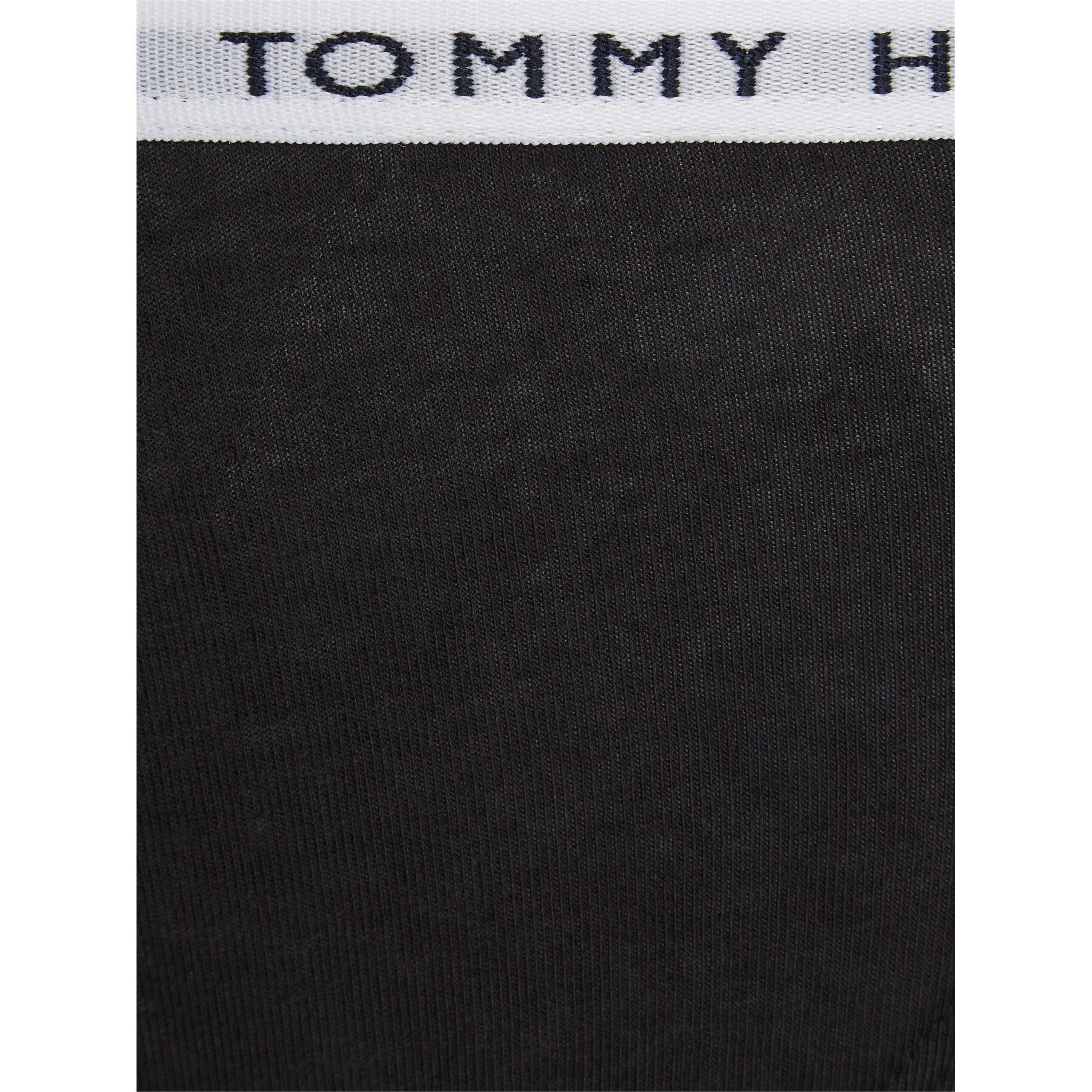 Grey/Wht/Blk - Tommy Hilfiger - Tommy Bodywear 3 Pack Thong Briefs Womens - 3