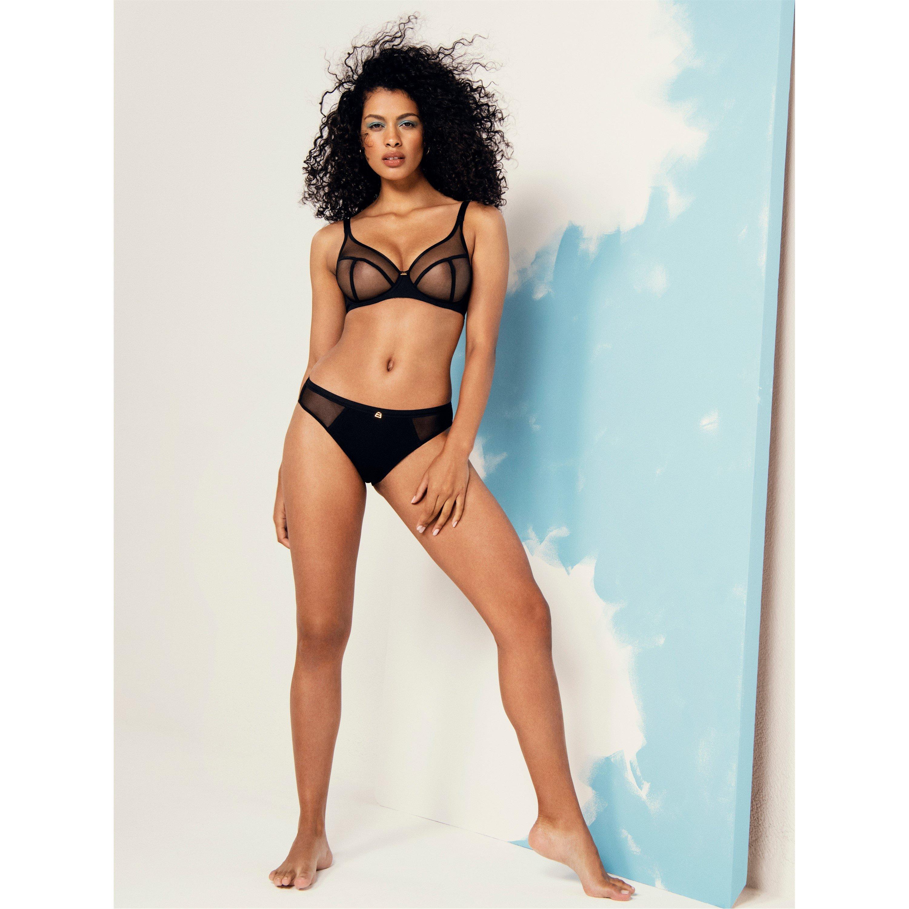 Black - Freya - Snapshot Plunge Underwired Bra - 4