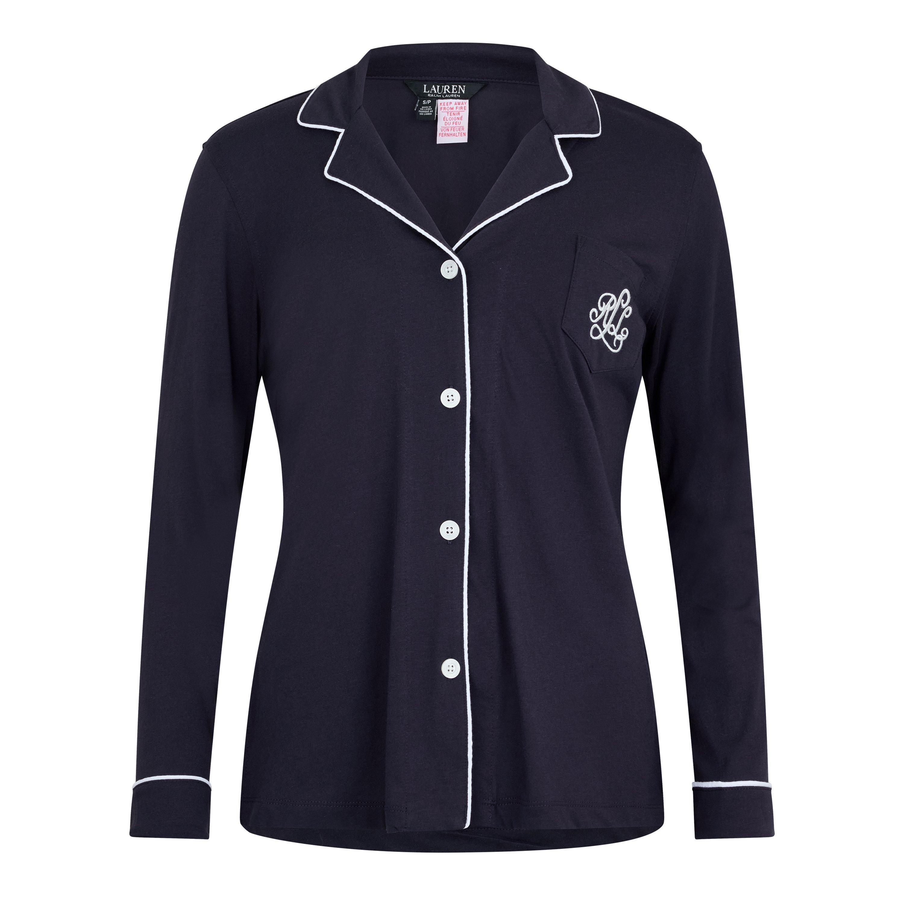 Navy 410 - Lauren by Ralph Lauren - Women's Classic Notch Pyjama Set - 8