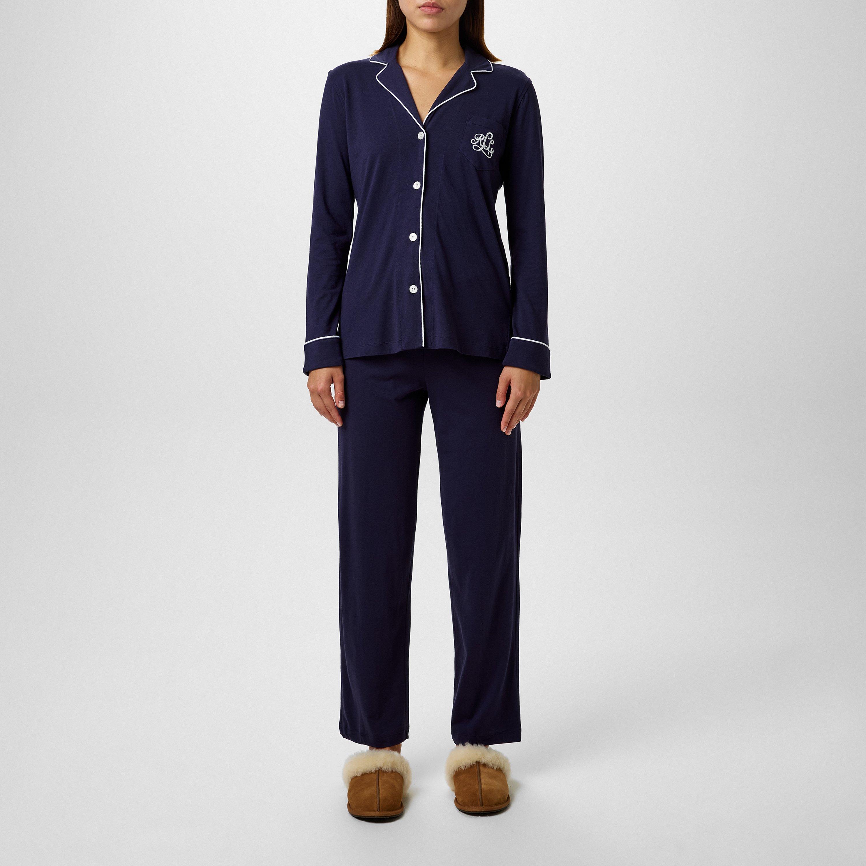 Navy 410 - Lauren by Ralph Lauren - Women's Classic Notch Pyjama Set - 5