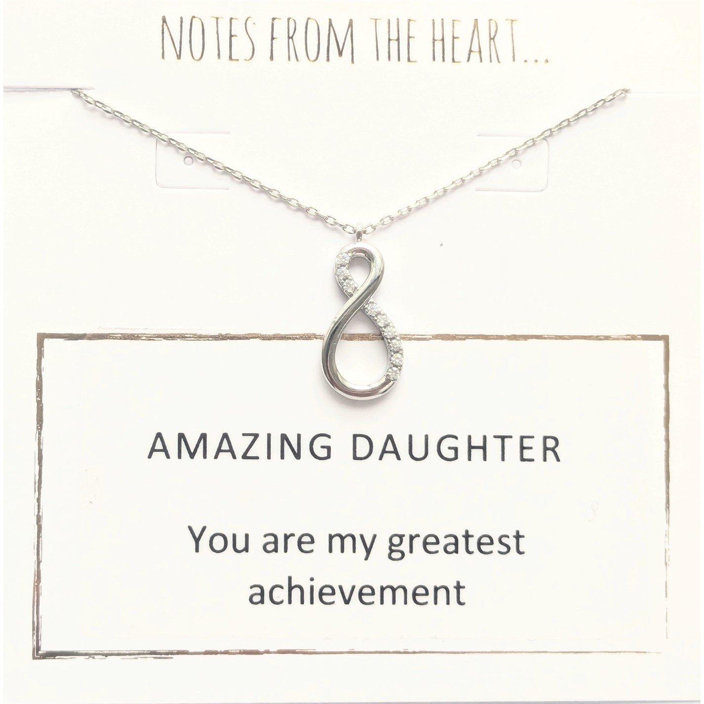 Notes From The Heart Women's Nfth Amazing Daughter Pendant - Silver