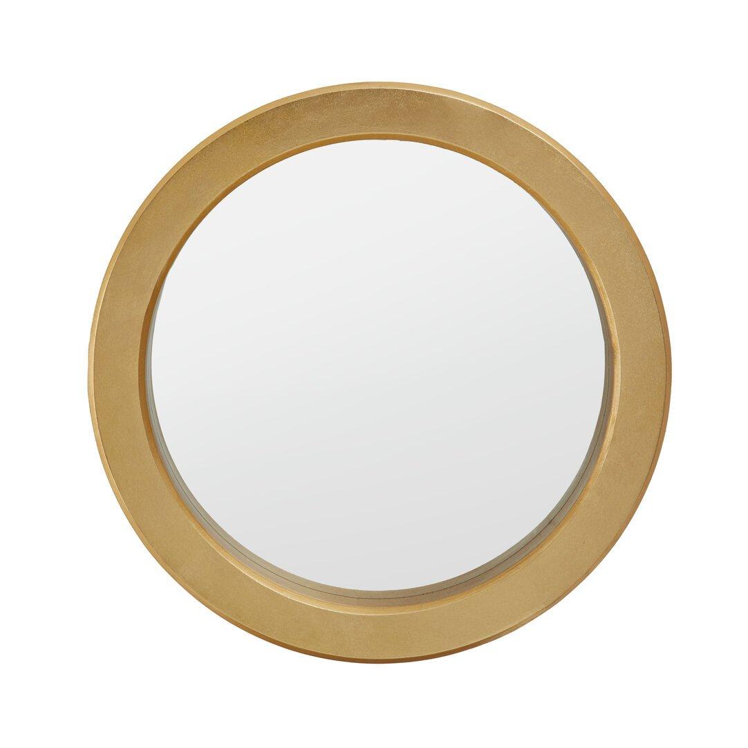 Gold - Interiors by Premier - Matera Round Wall Mirror - 1