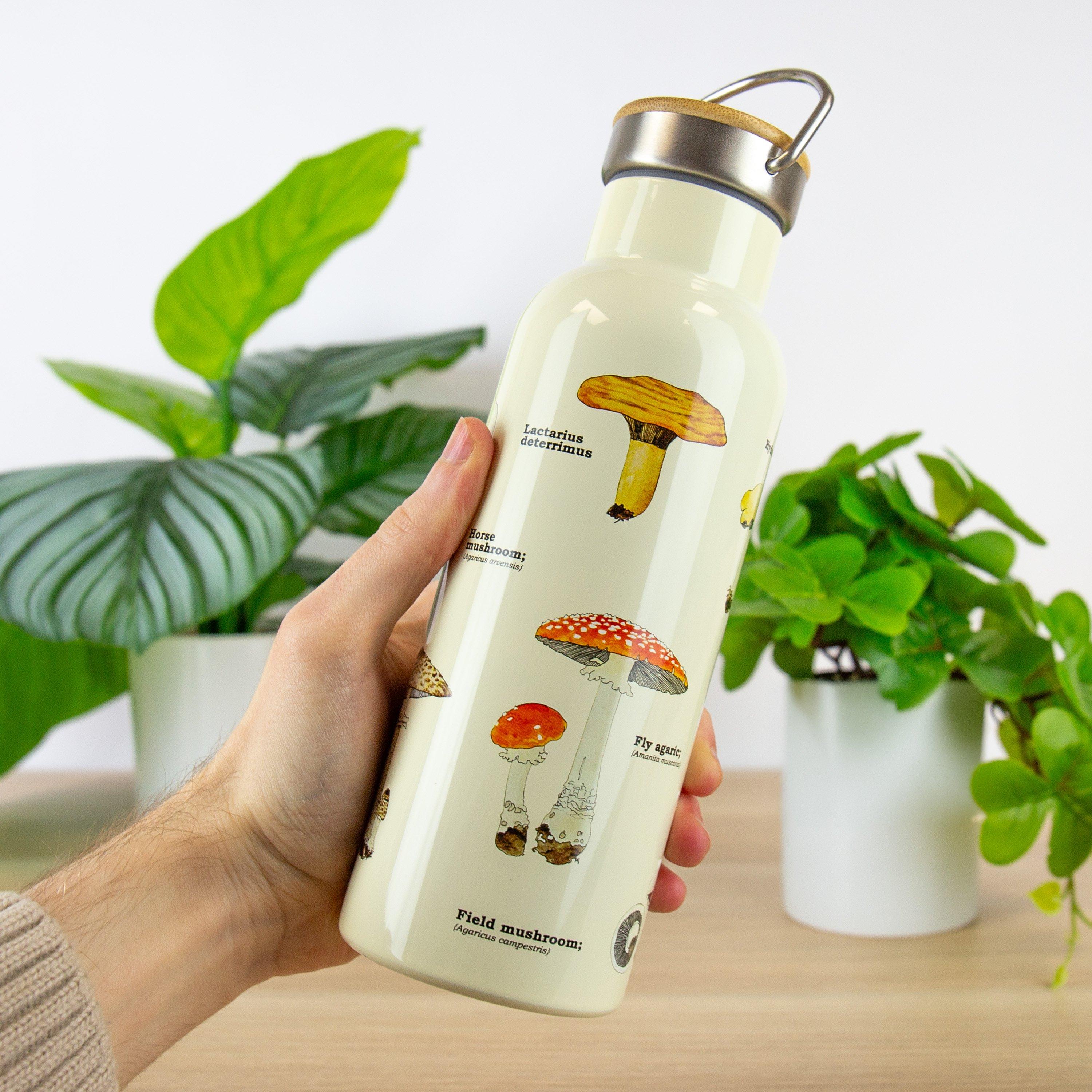 White - Gift Republic - Mushroom Ecologie Water Bottle - 3