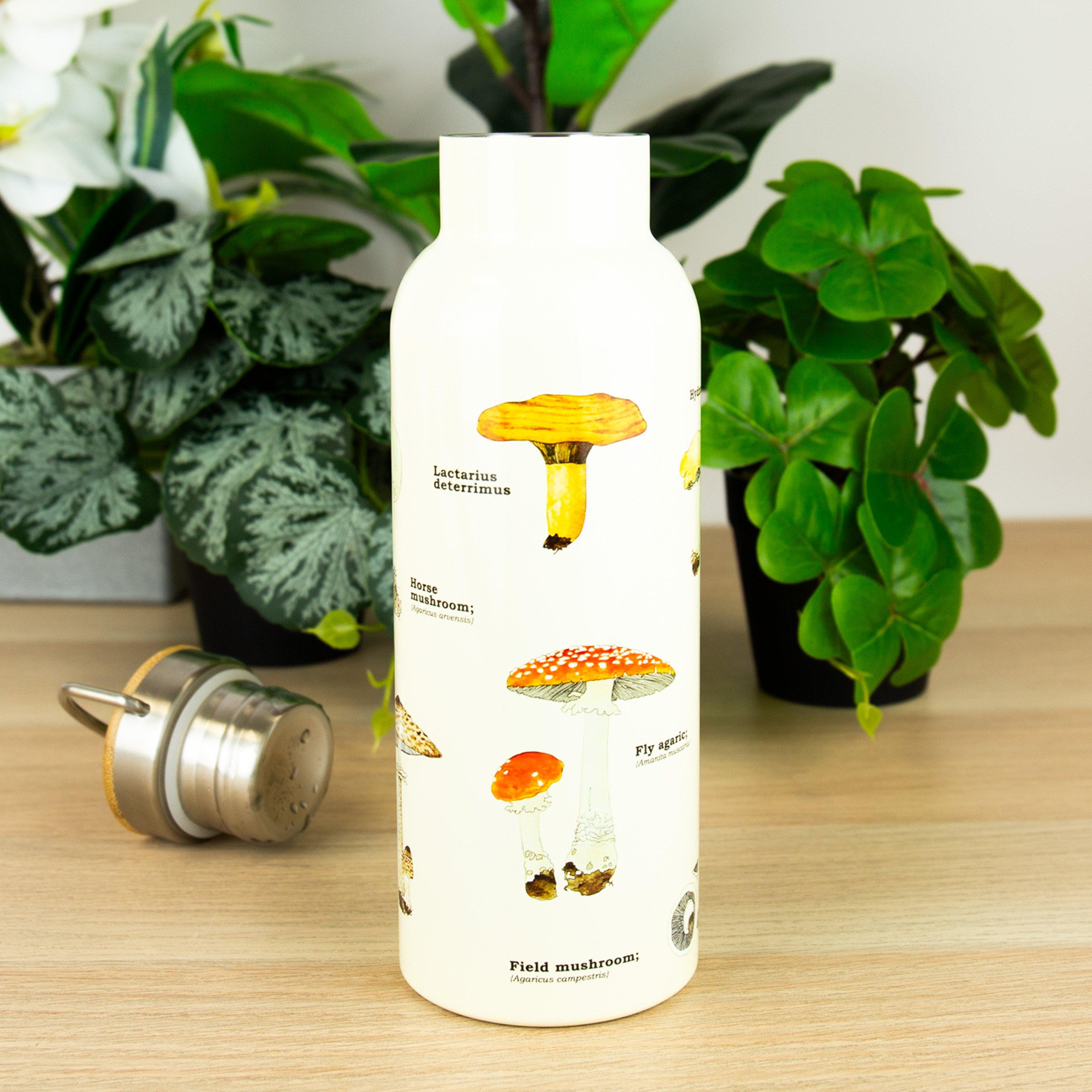 White - Gift Republic - Mushroom Ecologie Water Bottle - 5