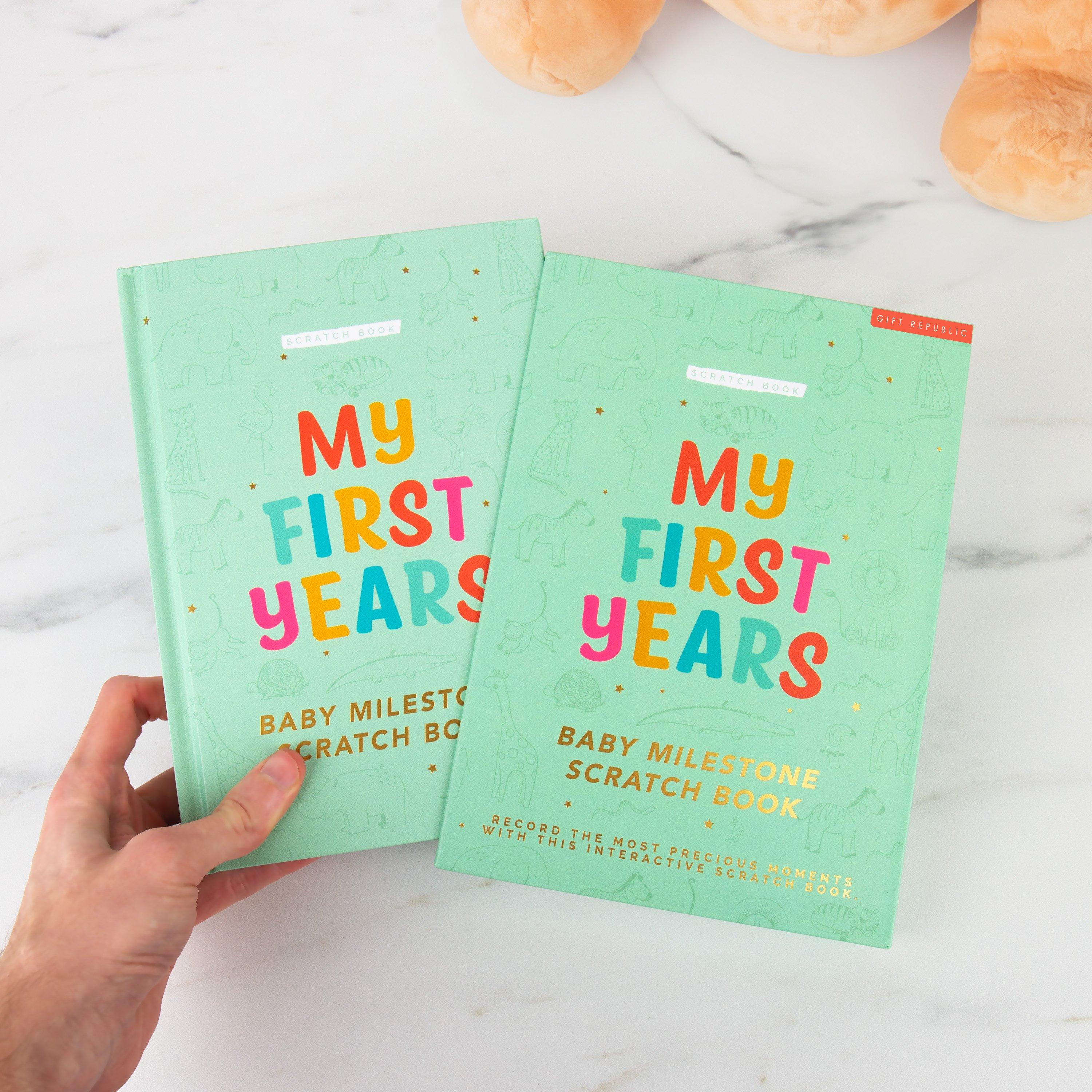 Green - Gift Republic - 100 Baby Milestones Scratchbook - 1