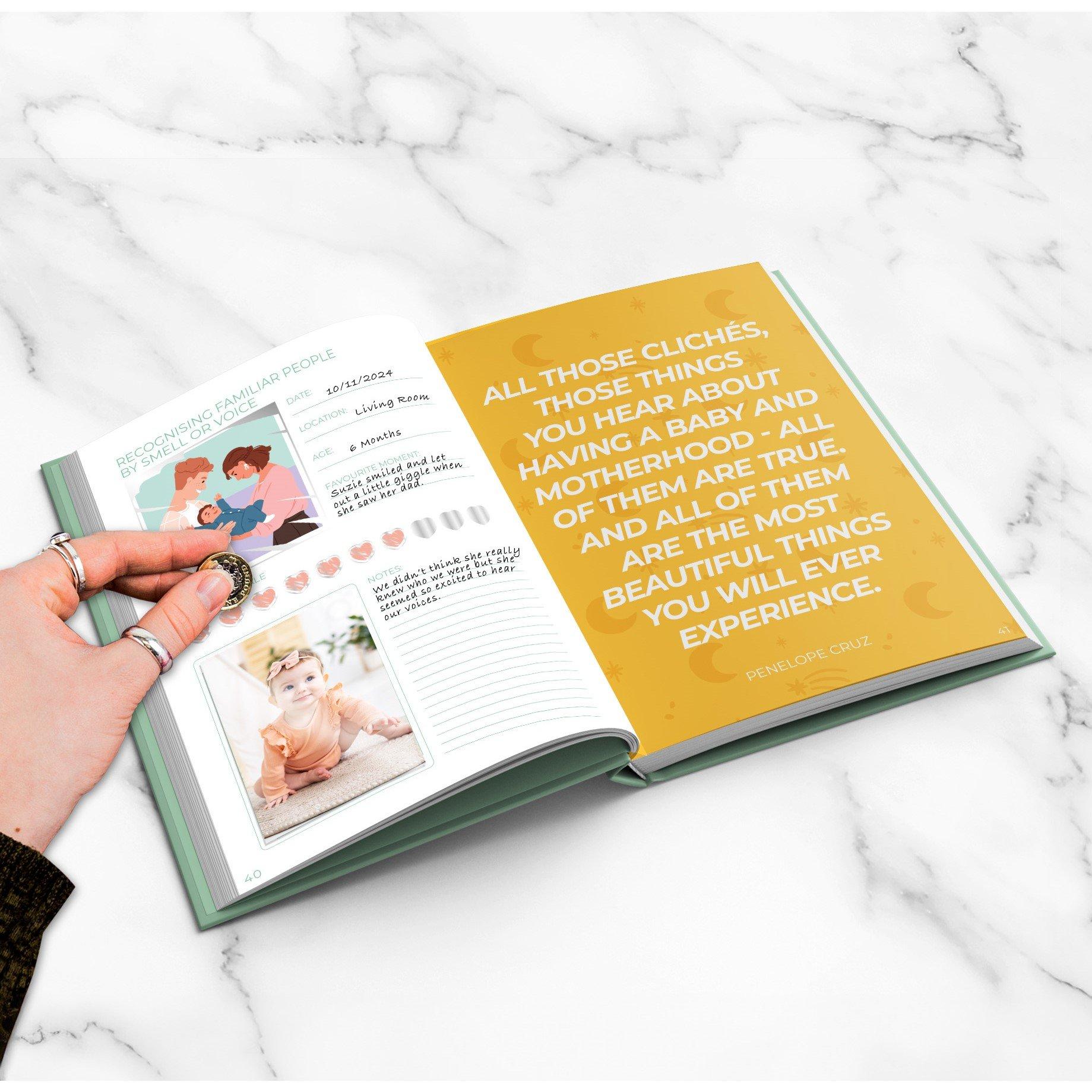 Green - Gift Republic - 100 Baby Milestones Scratchbook - 3