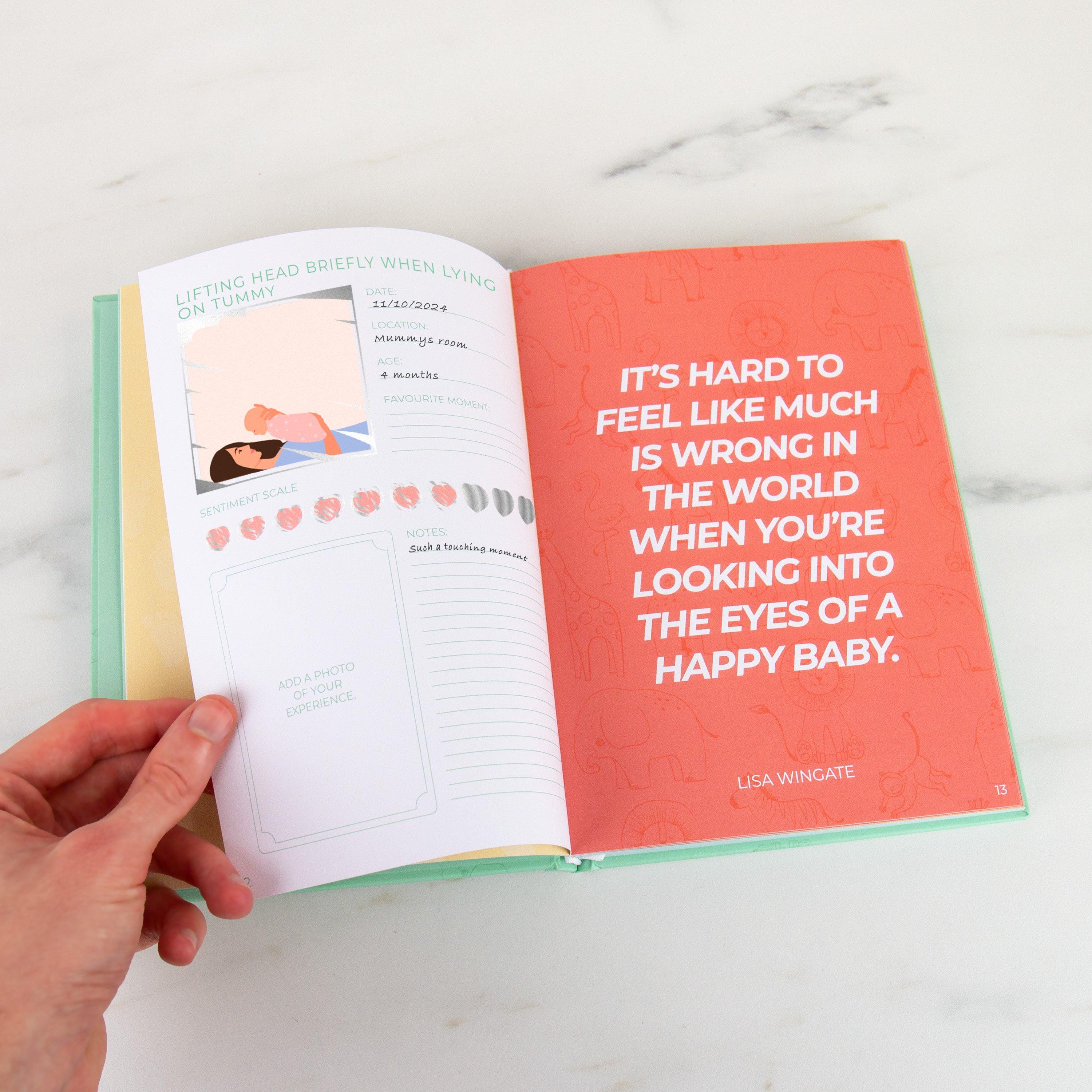 Green - Gift Republic - 100 Baby Milestones Scratchbook - 4