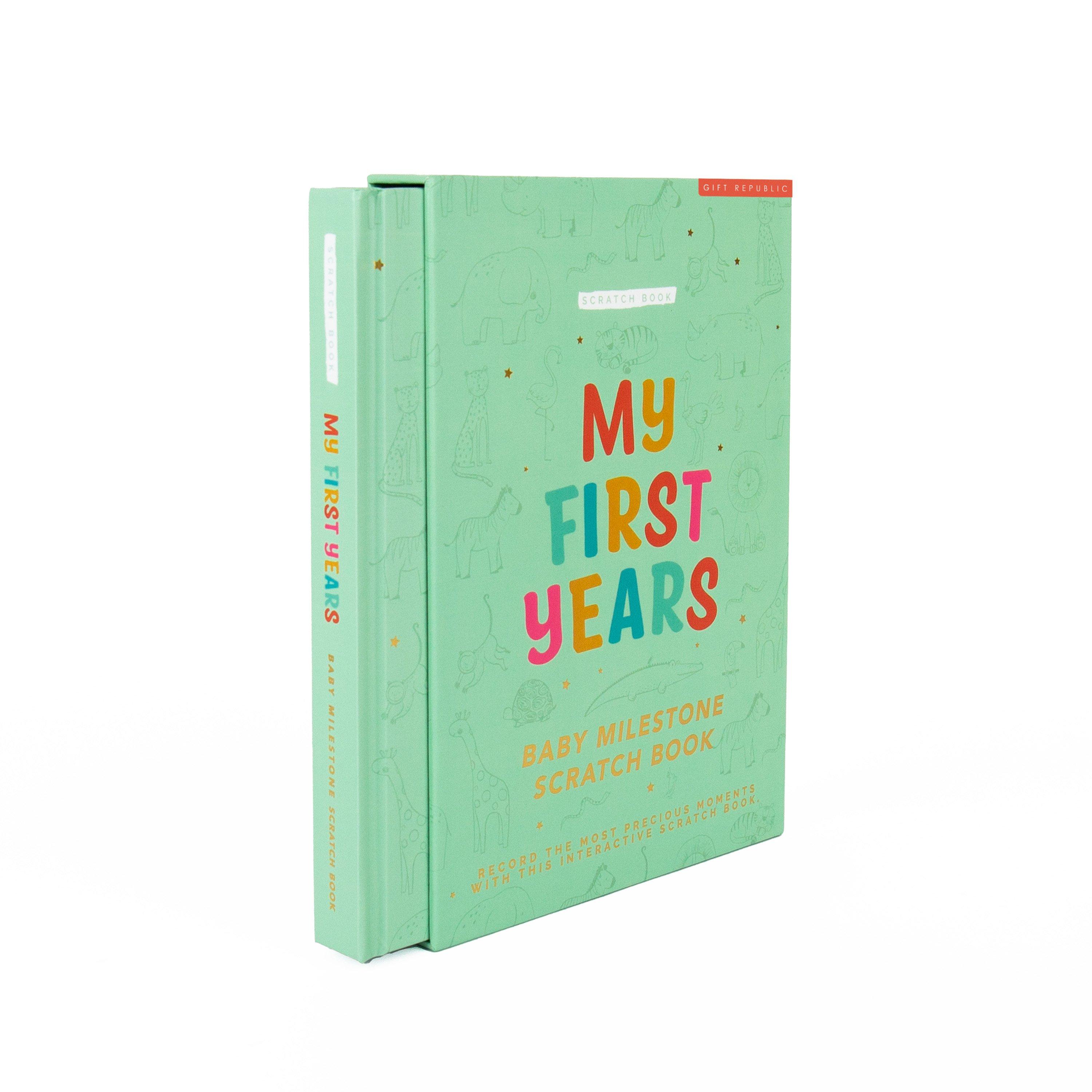 Green - Gift Republic - 100 Baby Milestones Scratchbook - 5