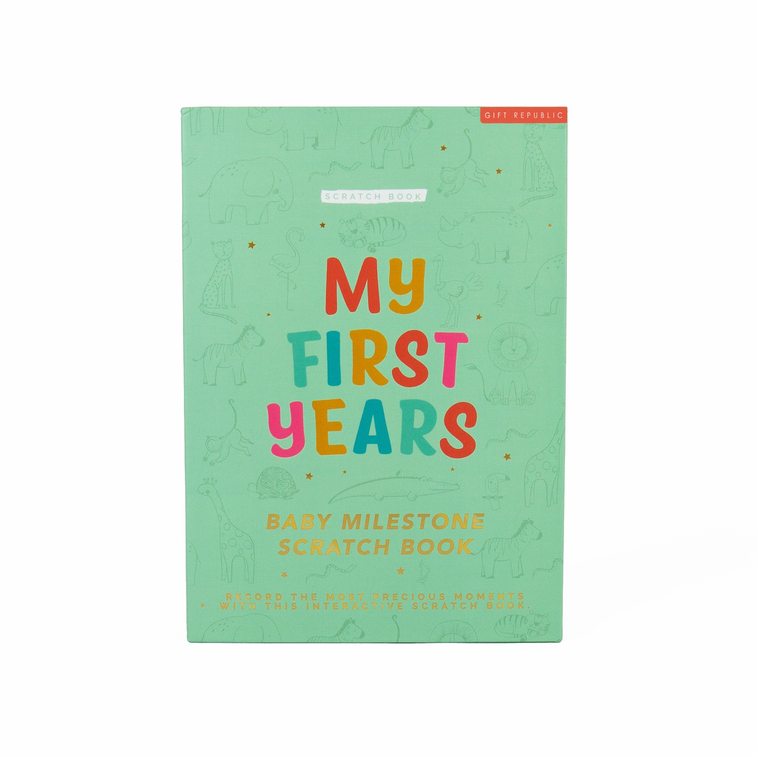 Green - Gift Republic - 100 Baby Milestones Scratchbook - 6