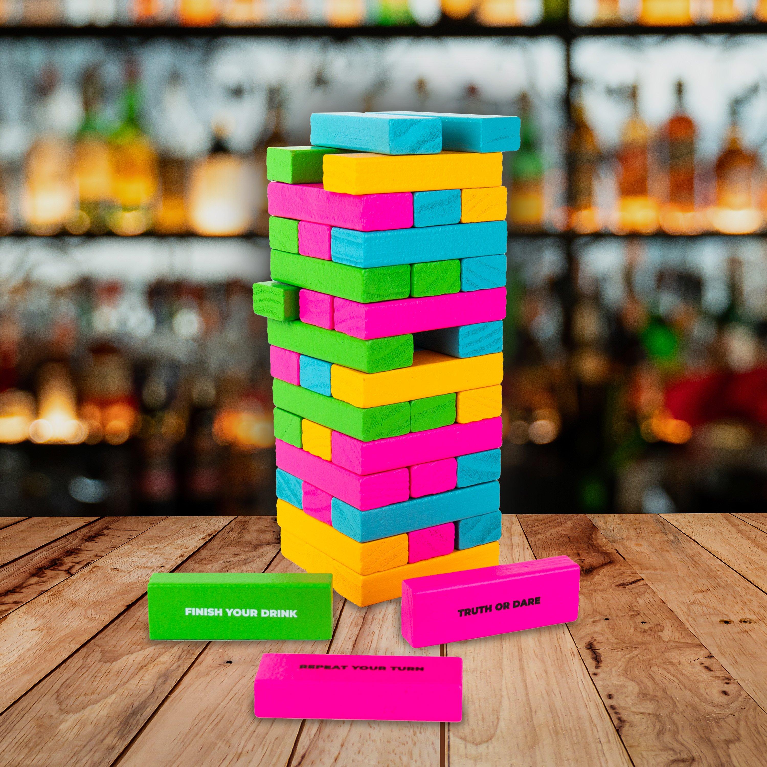 Gift Republic Tipsy Topple Tower In Black