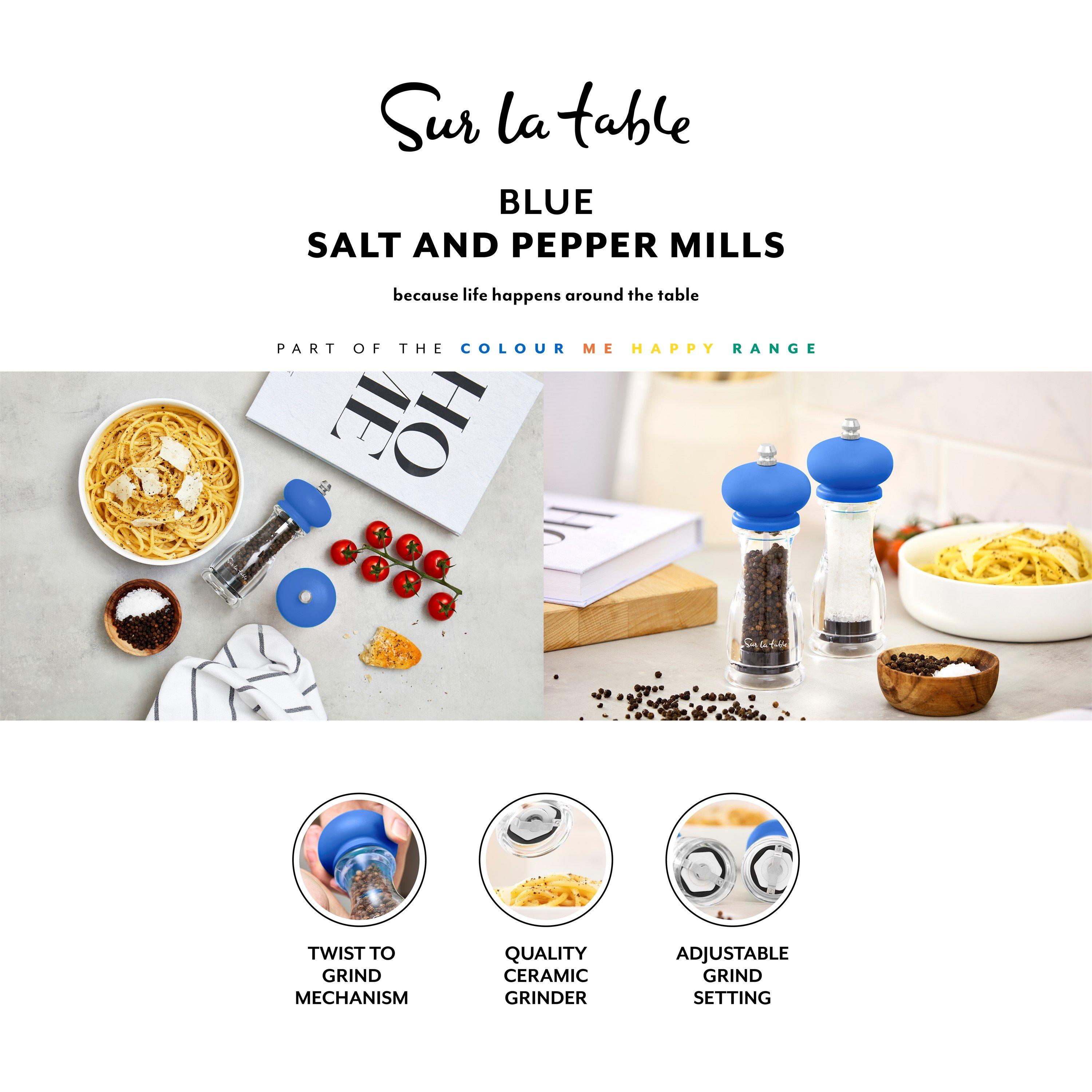 Blue - SURLATABLE - 2pc Salt and Pepper Mill Set - 2