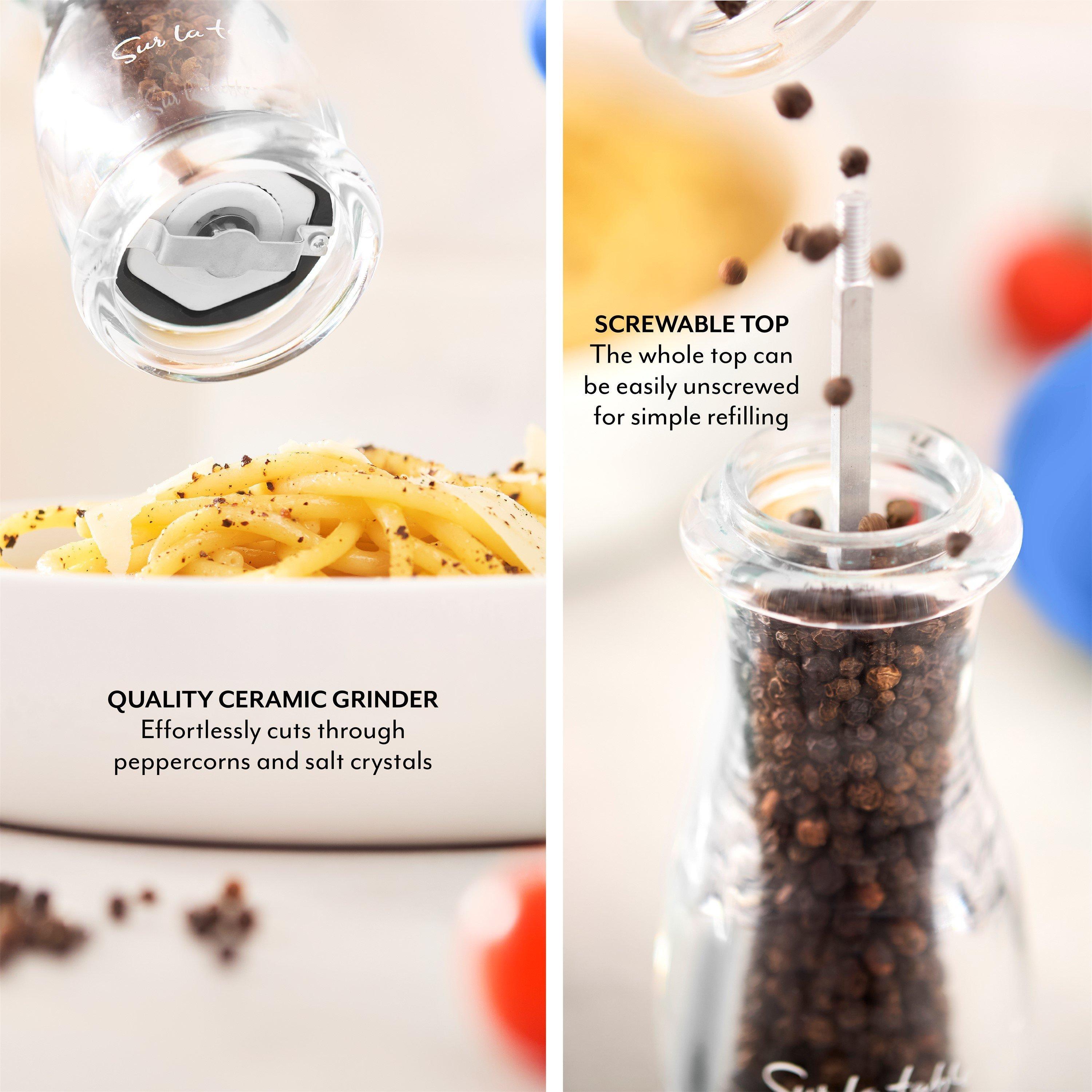 Blue - SURLATABLE - 2pc Salt and Pepper Mill Set - 4