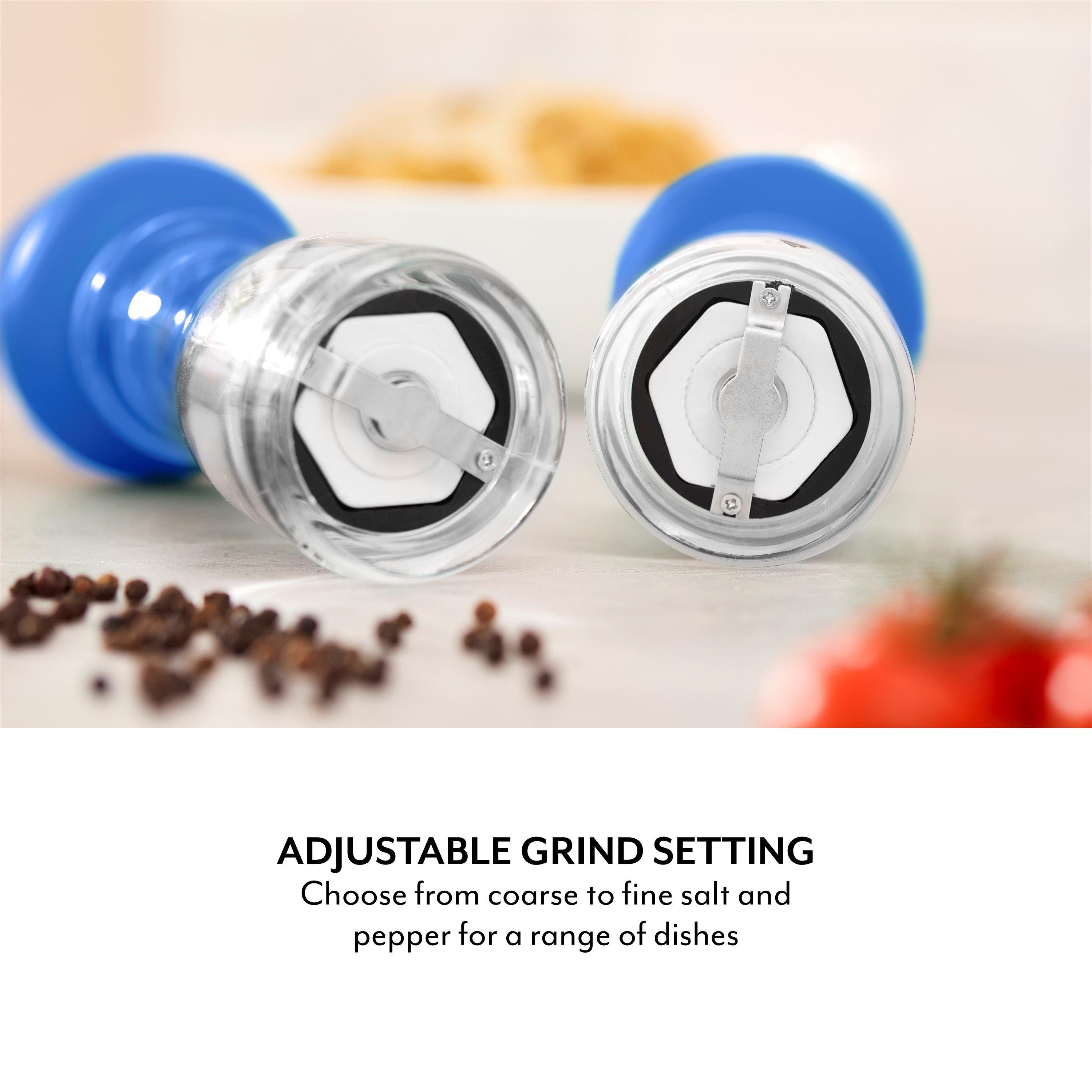 Blue - SURLATABLE - 2pc Salt and Pepper Mill Set - 5