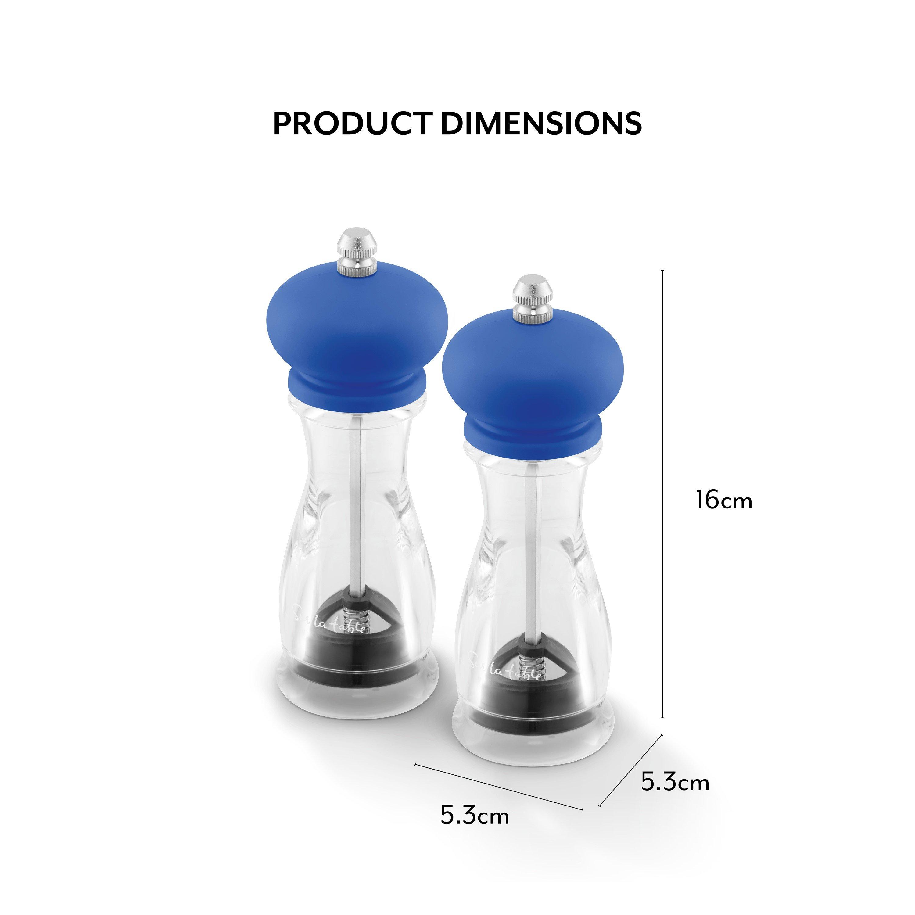 Blue - SURLATABLE - 2pc Salt and Pepper Mill Set - 6