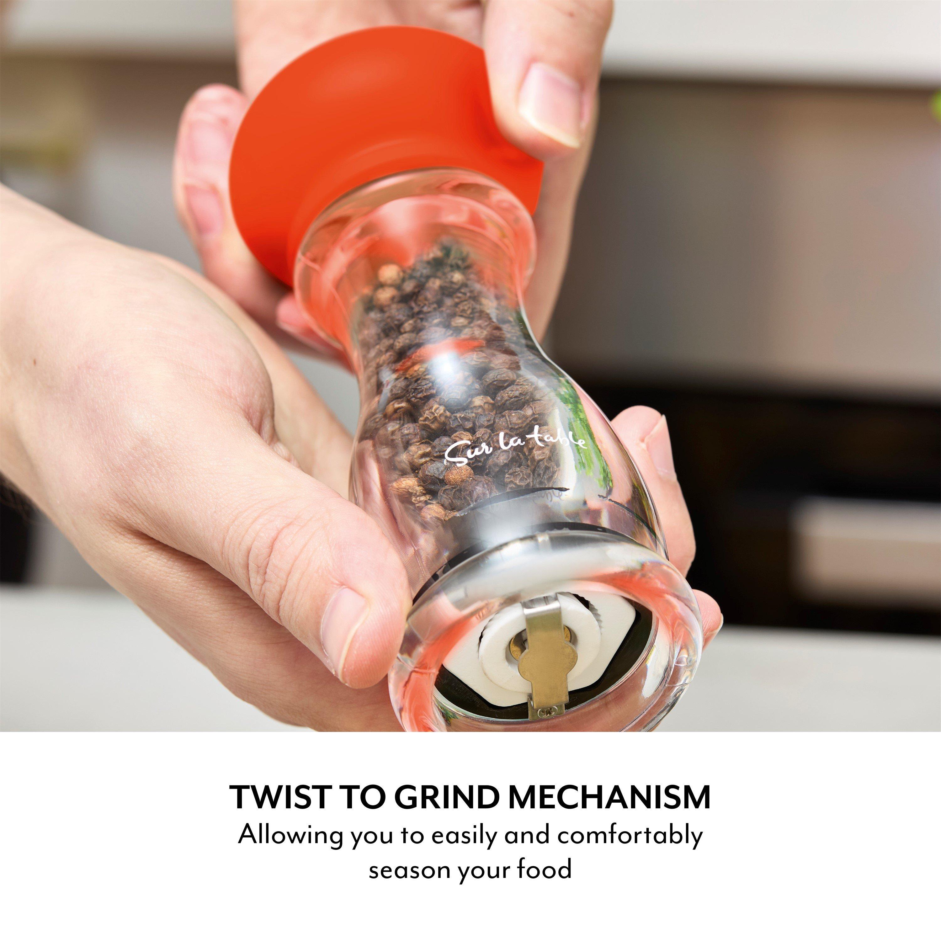 Orange - SURLATABLE - 2pc Salt and Pepper Mill Set - 3