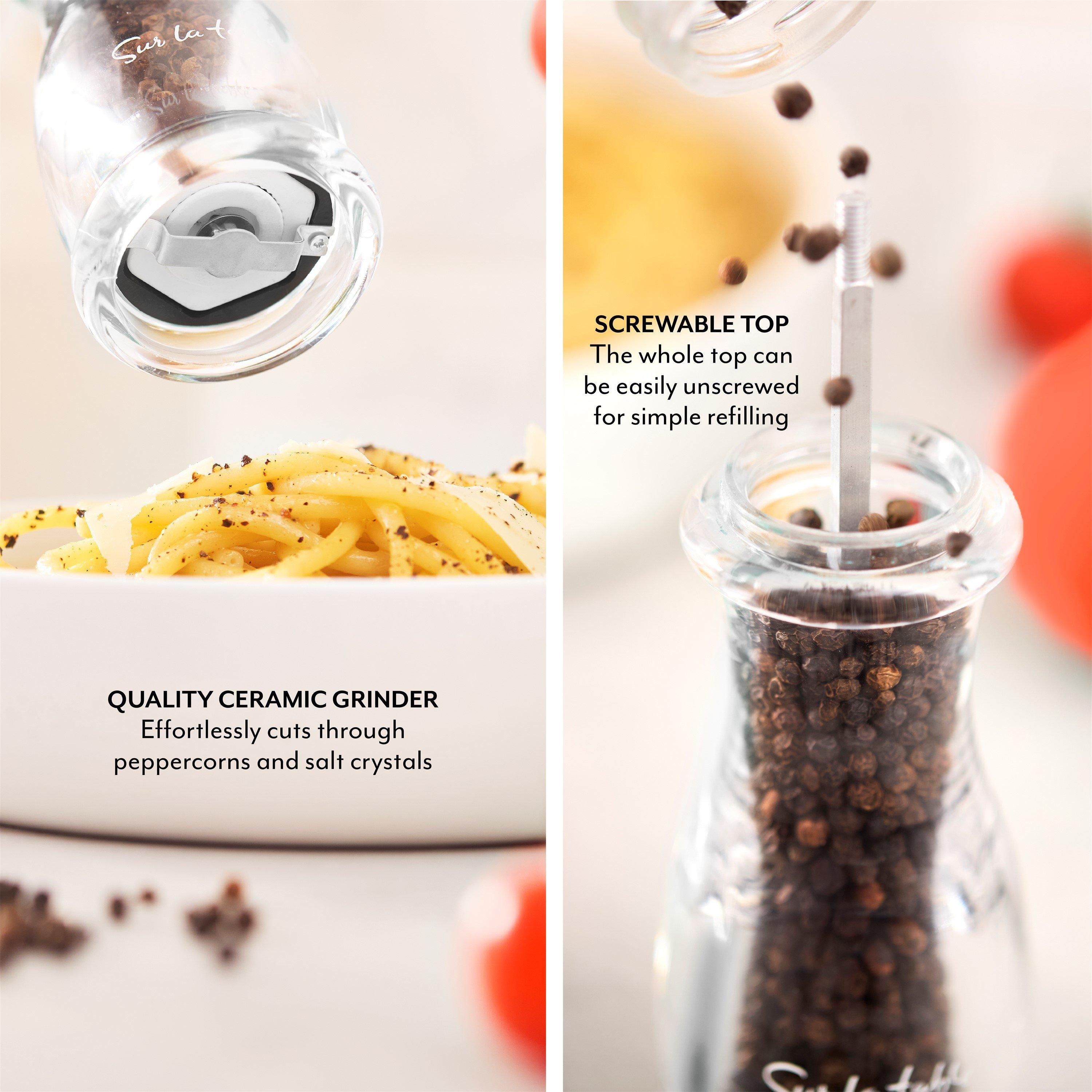 Orange - SURLATABLE - 2pc Salt and Pepper Mill Set - 4