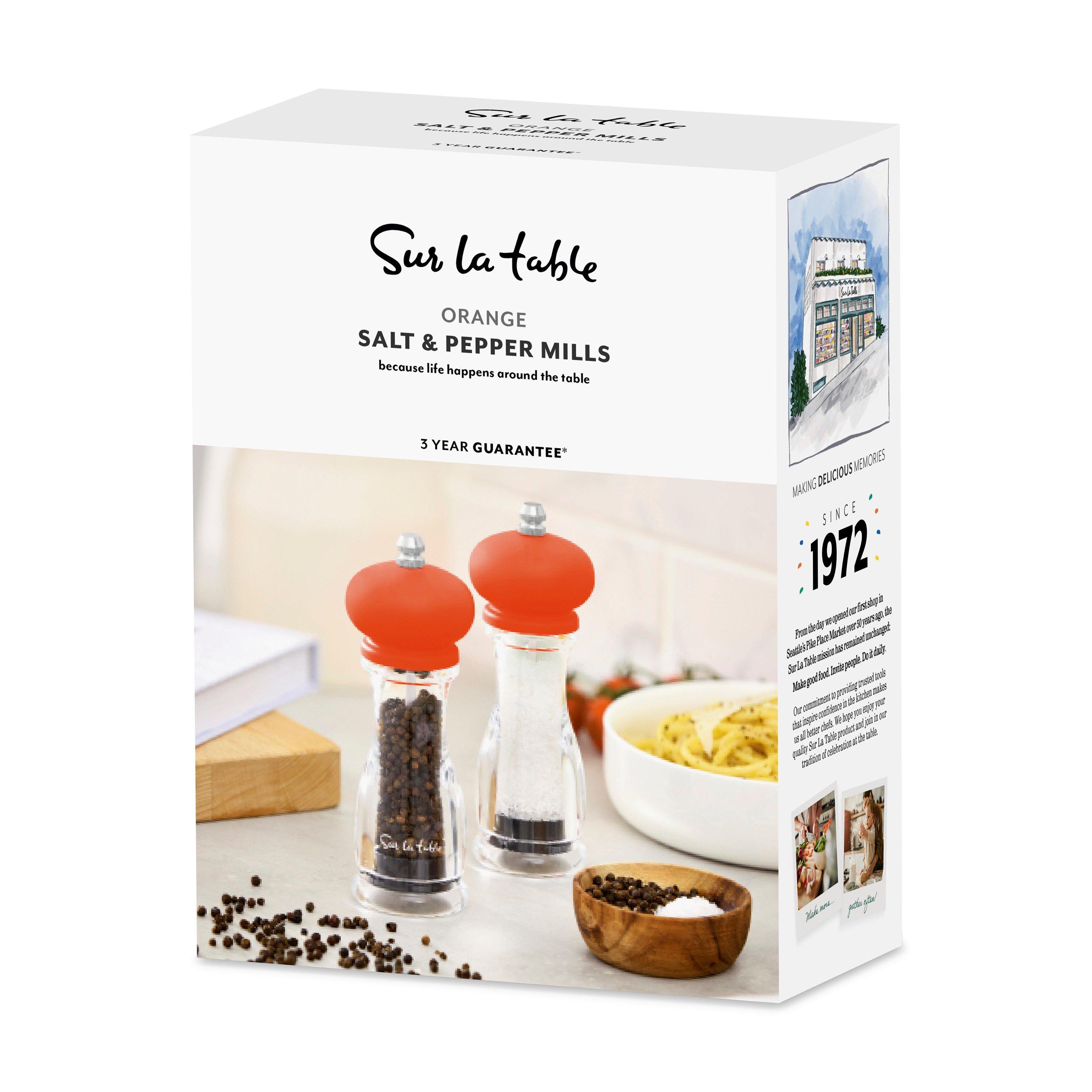Orange - SURLATABLE - 2pc Salt and Pepper Mill Set - 9