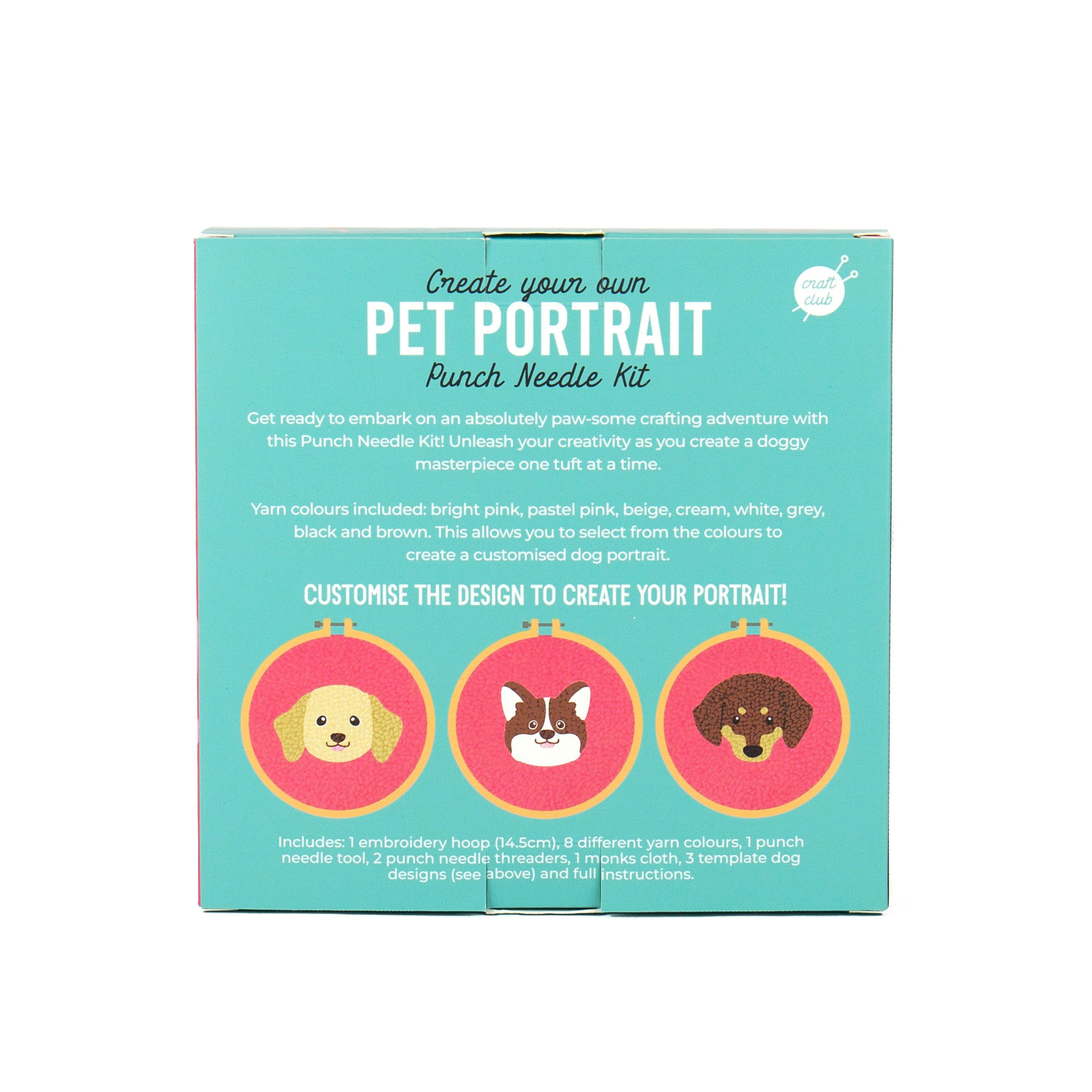 Blue - Gift Republic - Pet Portrait Dog Punch Needle Kit - 7