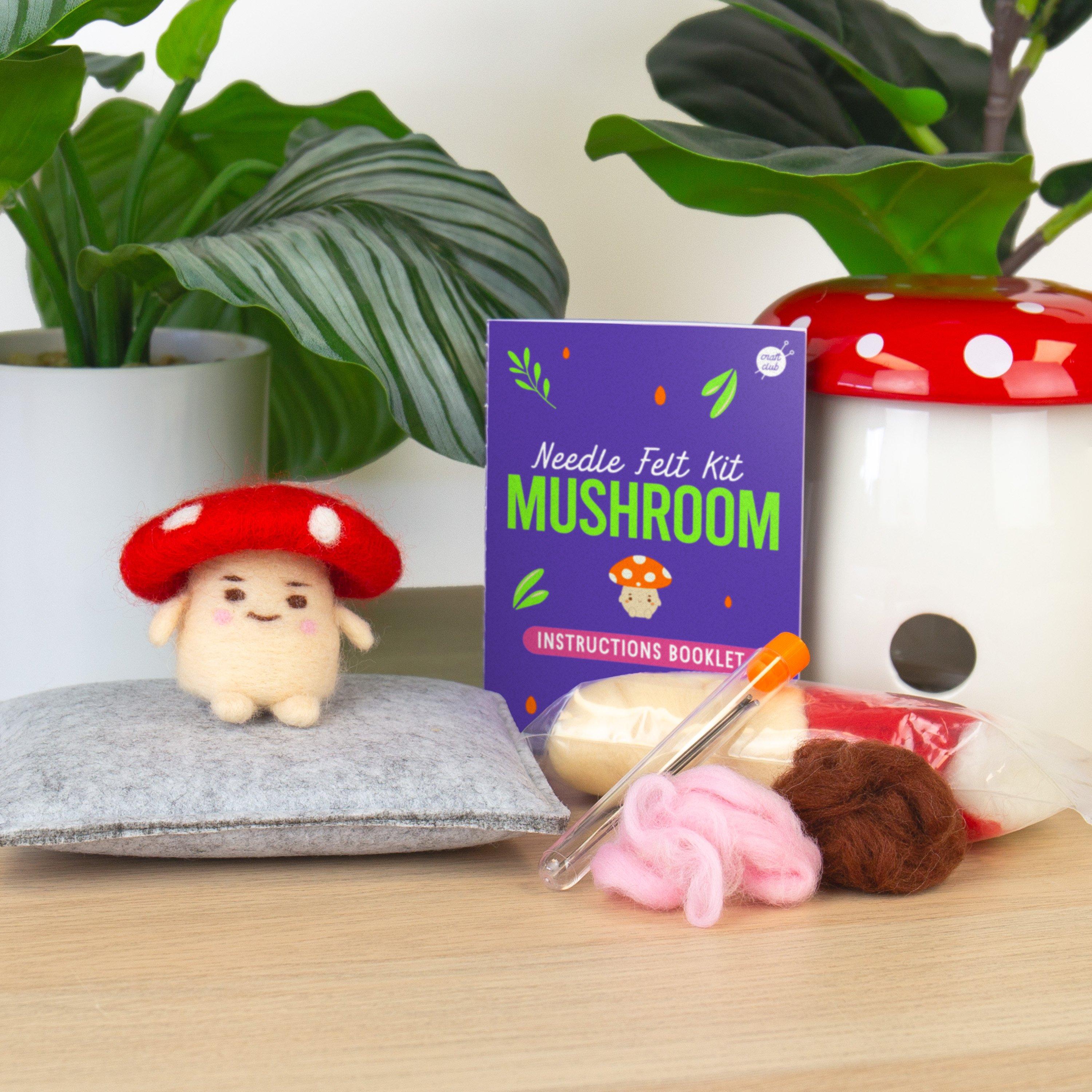 Purple - Gift Republic - Mushroom Needle Felting Kit - 3