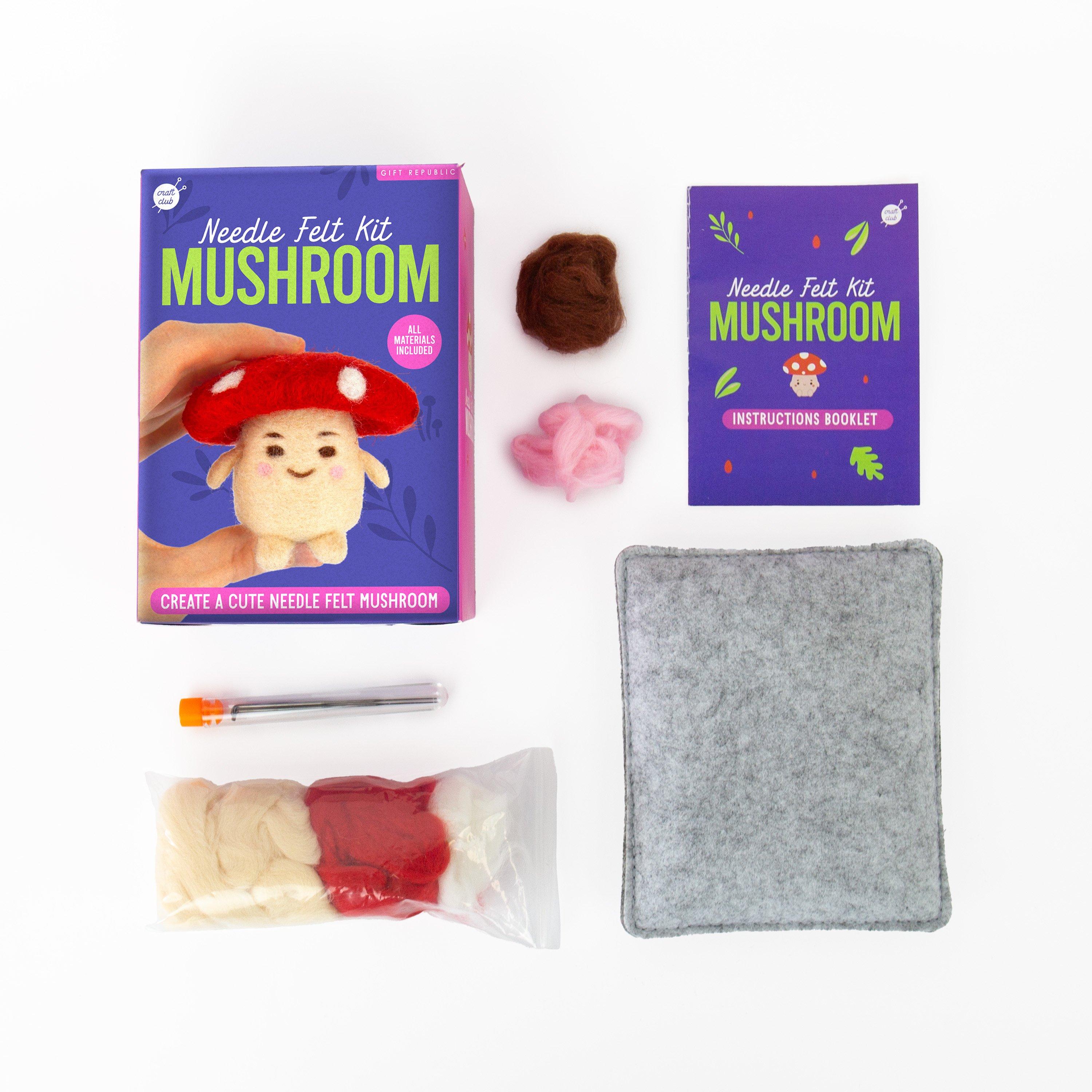 Purple - Gift Republic - Mushroom Needle Felting Kit - 4
