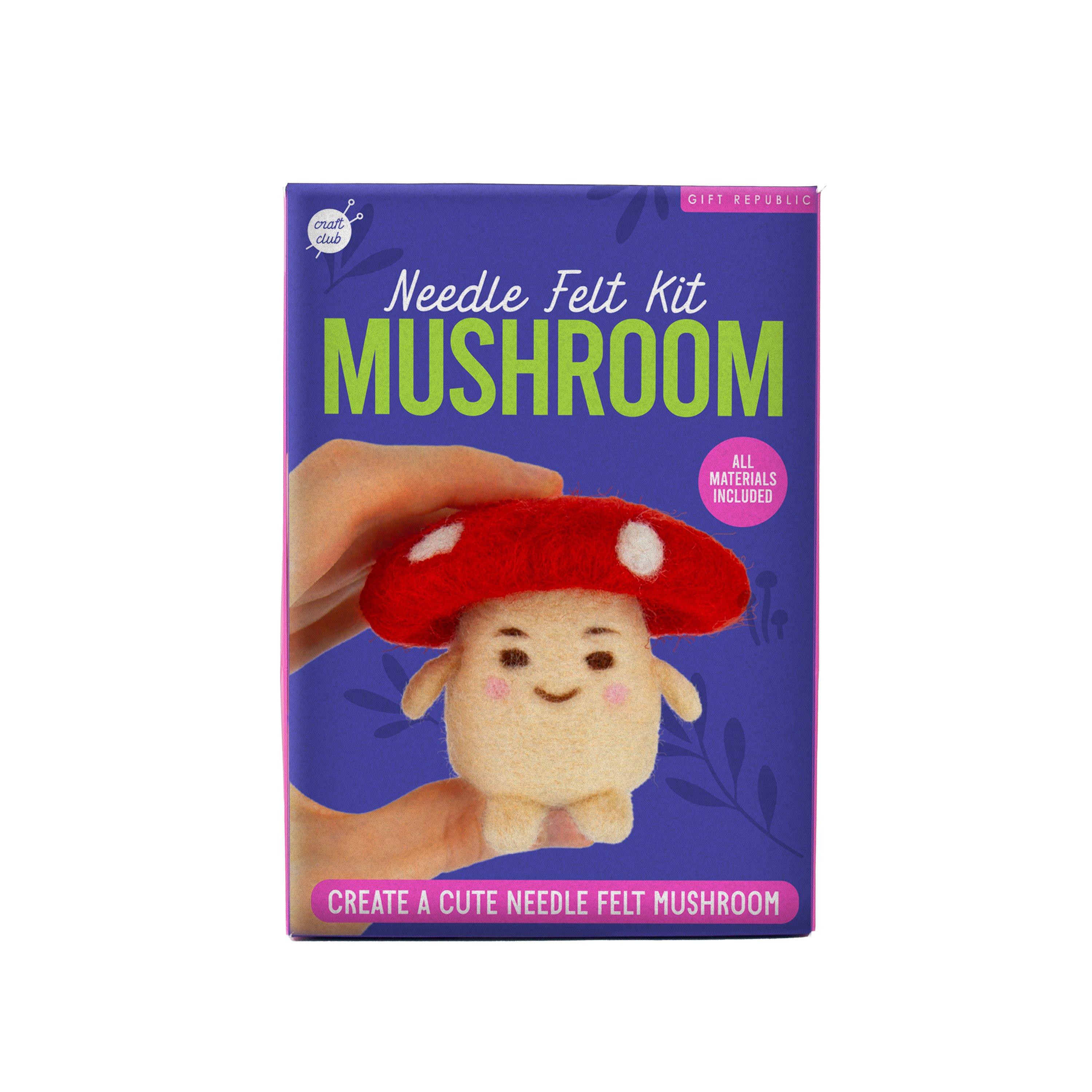 Purple - Gift Republic - Mushroom Needle Felting Kit - 6