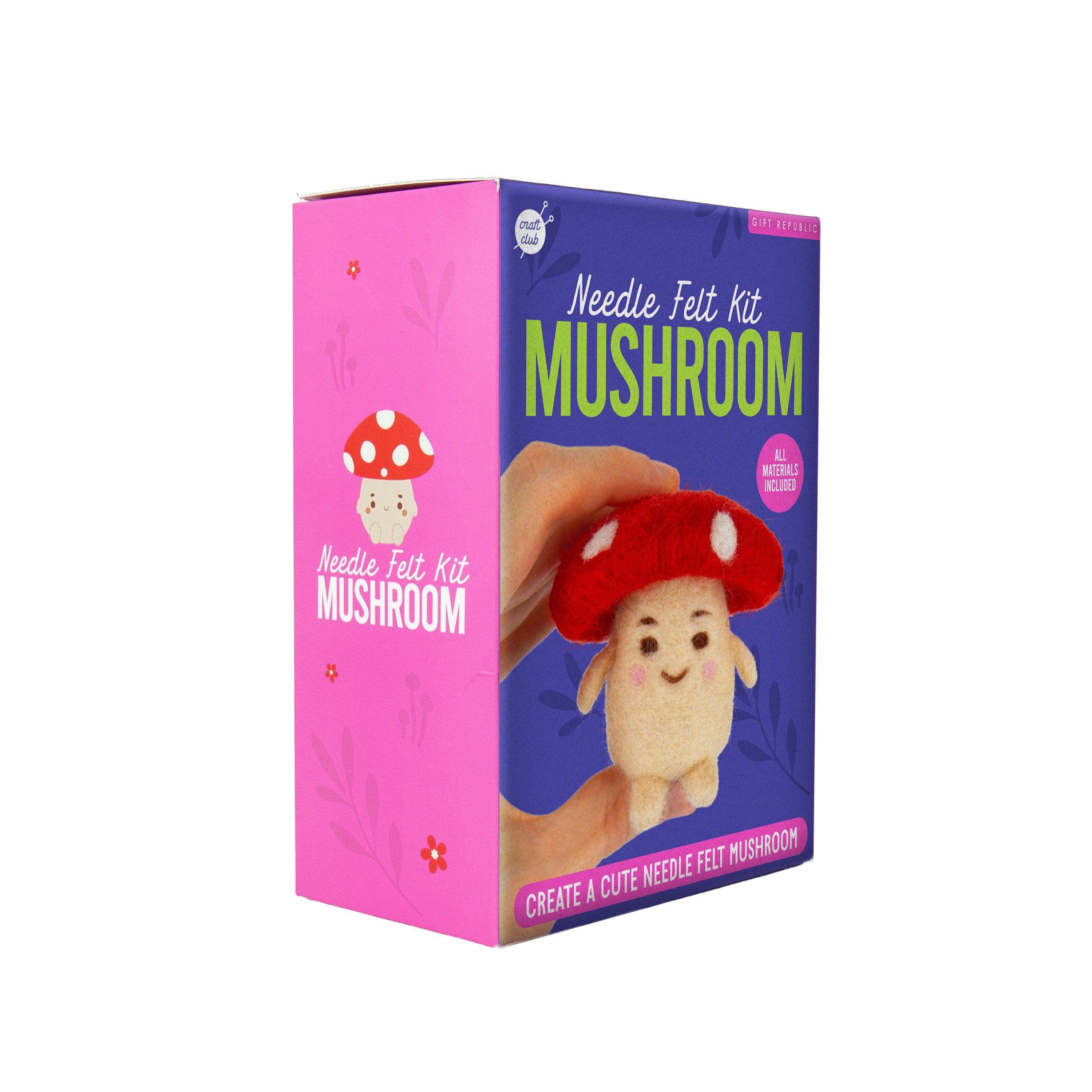 Purple - Gift Republic - Mushroom Needle Felting Kit - 7
