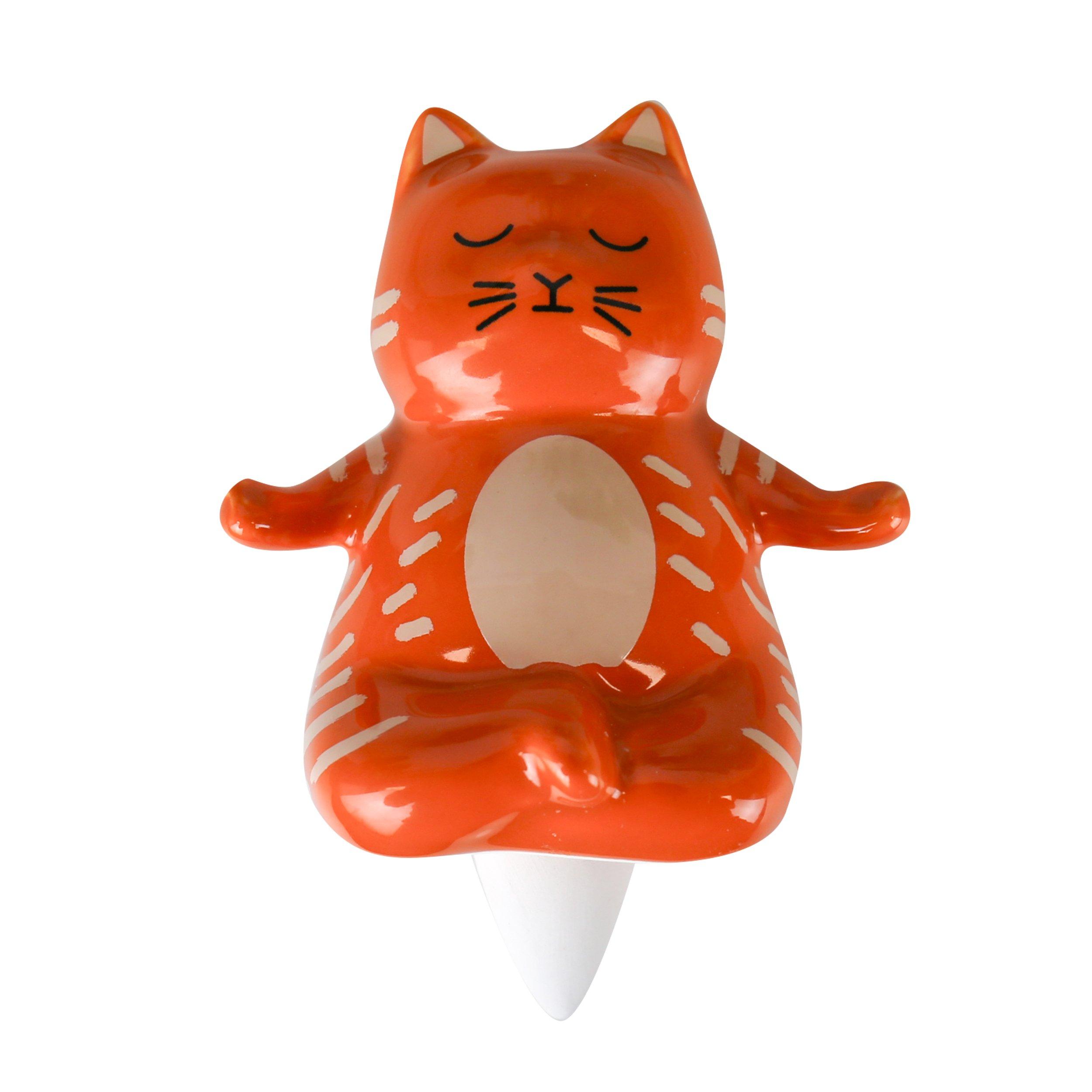 Orange - Gift Republic - Self-Watering Yoga Cat Water Dispenser - 6