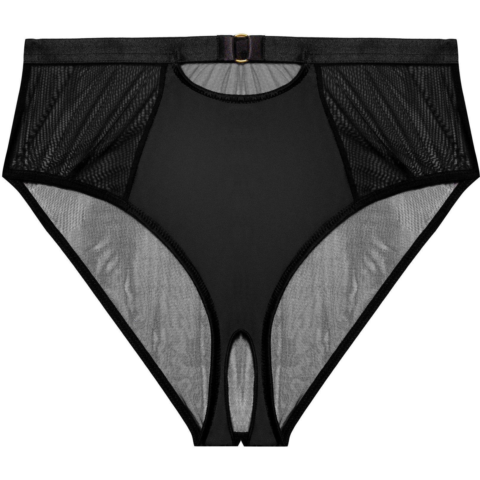 Black - Playful Promises - Kristina Black Ouvert High Waist Brief
