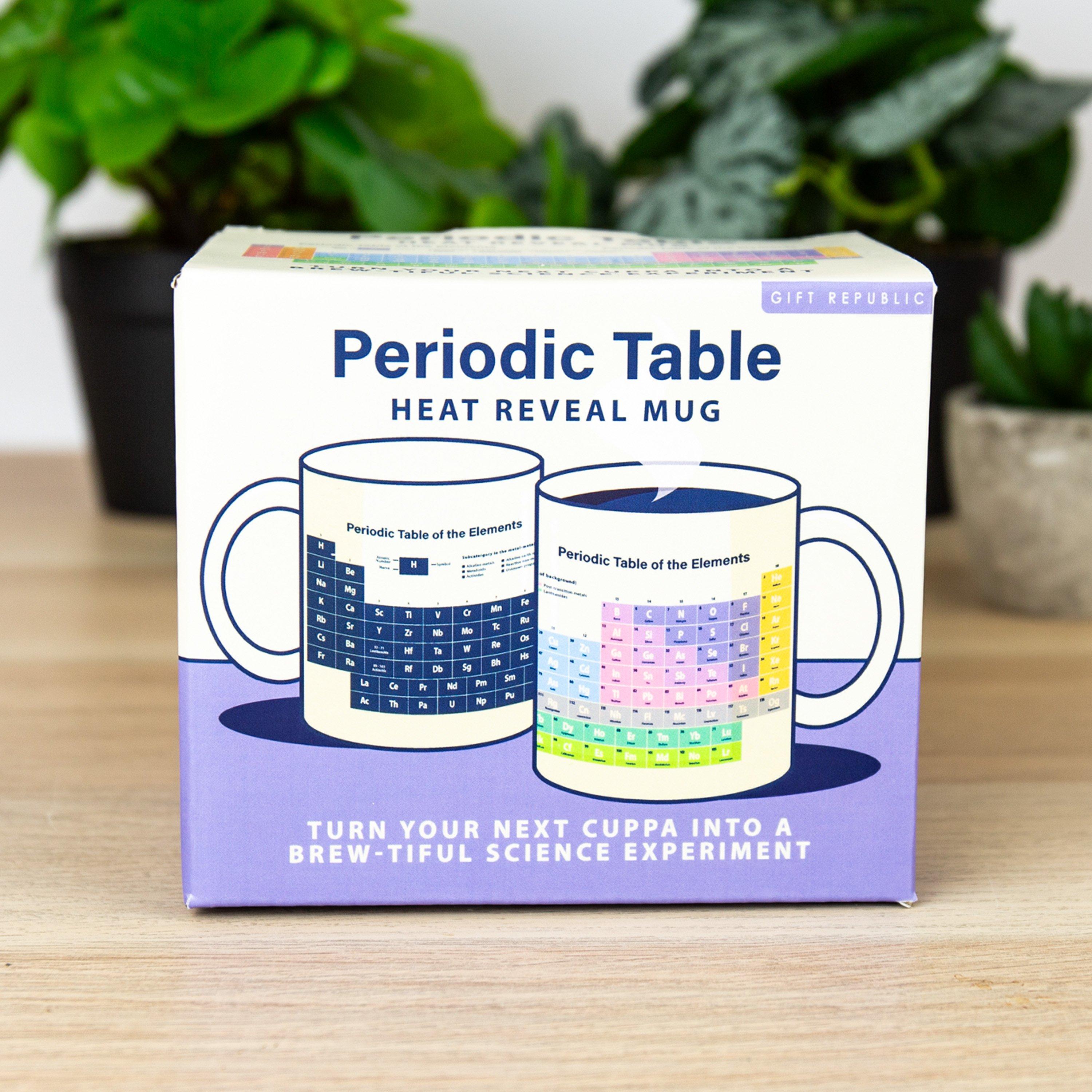 White - Gift Republic - Heat Reveal Periodic Table Mug - 7