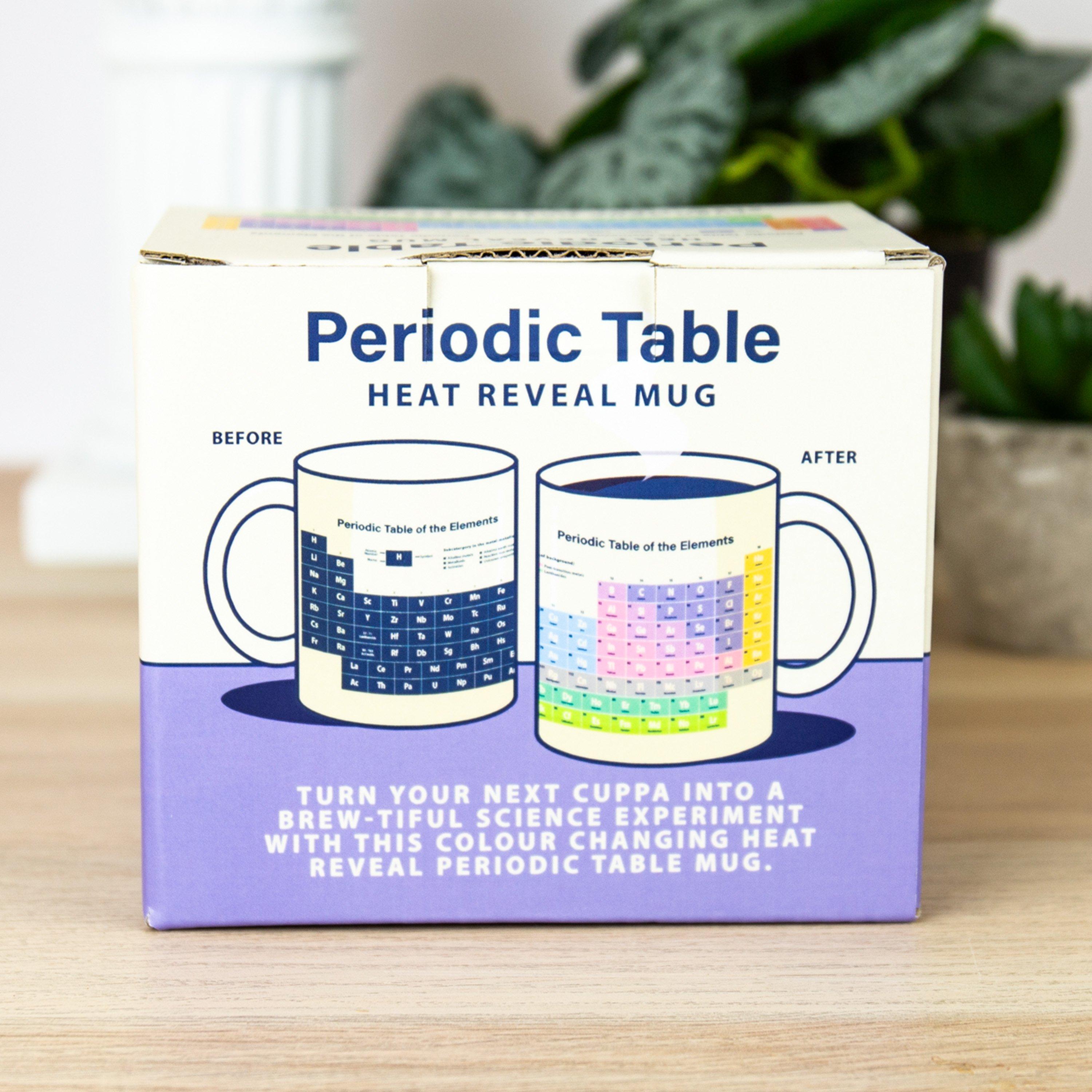 White - Gift Republic - Heat Reveal Periodic Table Mug - 8