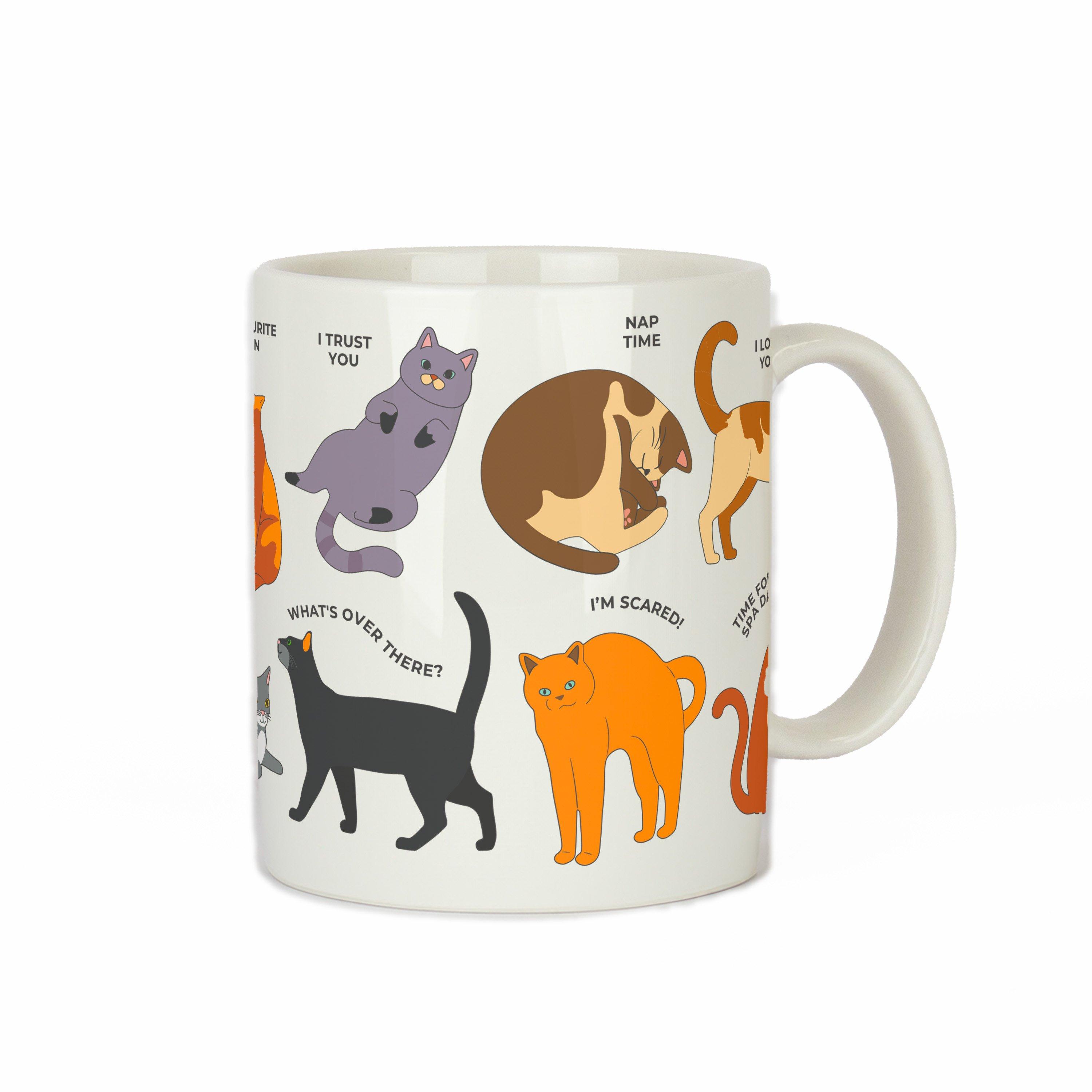 Blue - Gift Republic - How To Speak Cat Mug - 4
