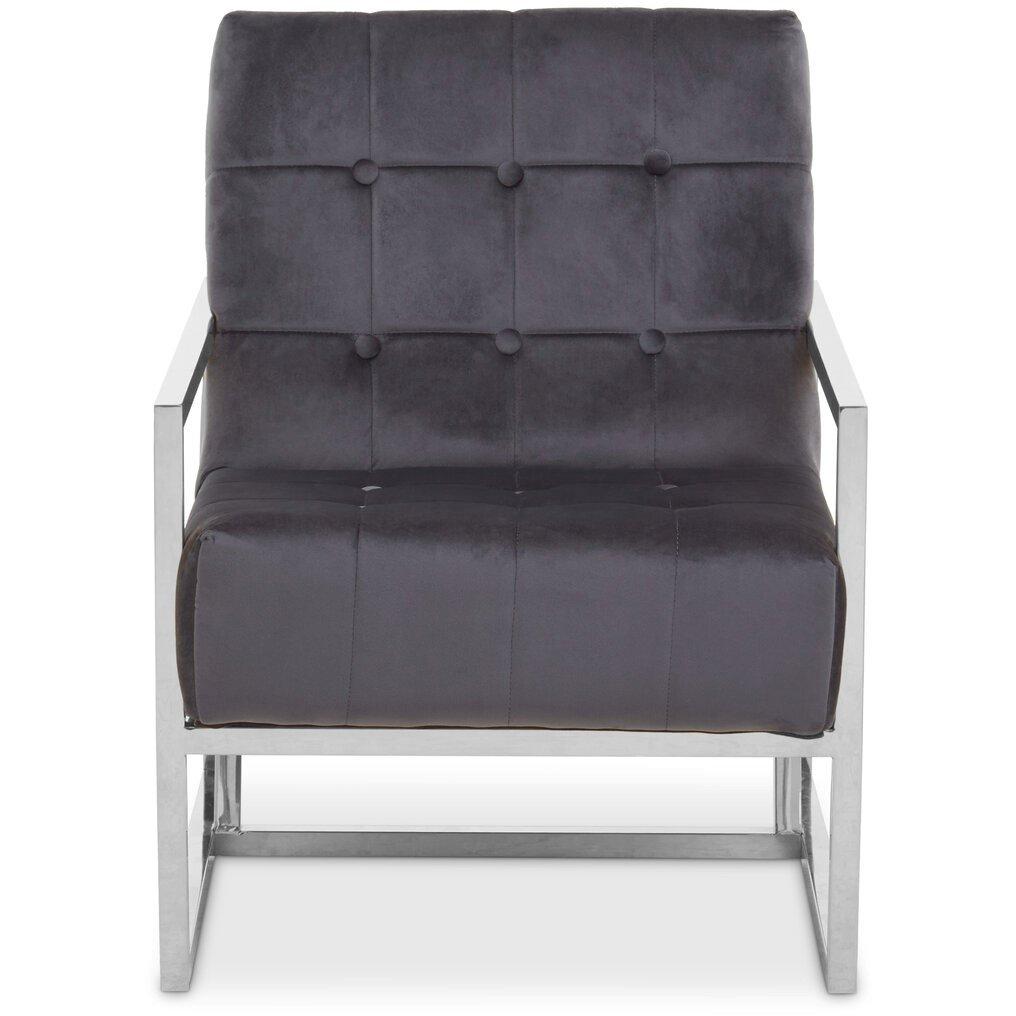 Grey - Interiors by Premier - Hana Grey Velvet Chair - 2