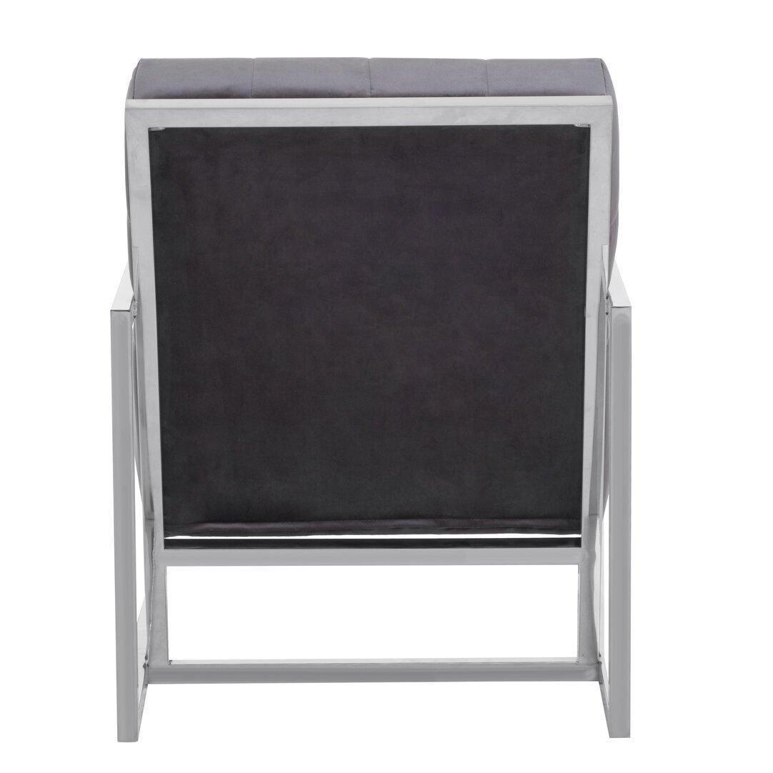 Grey - Interiors by Premier - Hana Grey Velvet Chair - 3
