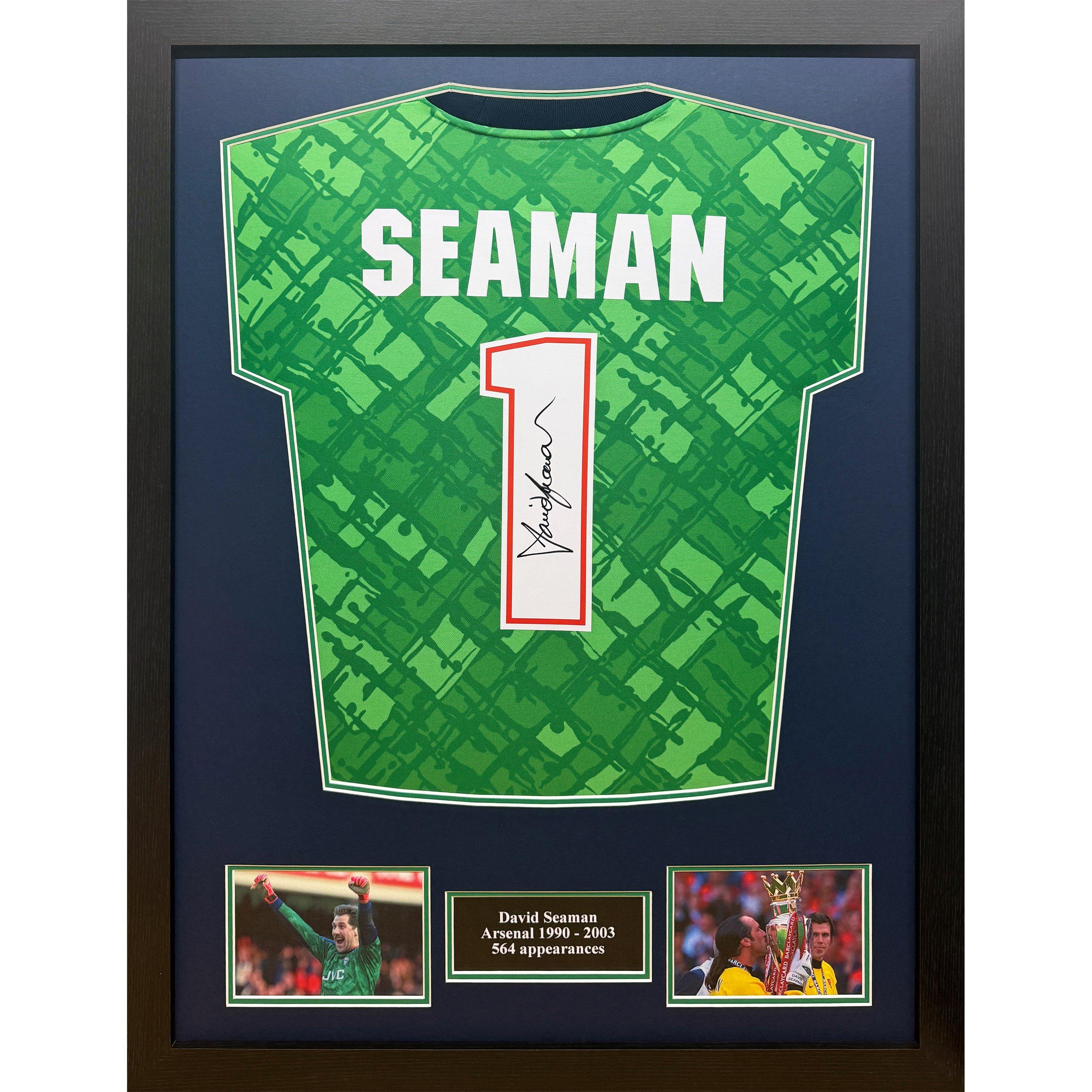 AllStarSignings Ltd David Seaman signed Arsenal goalkeeper shirt