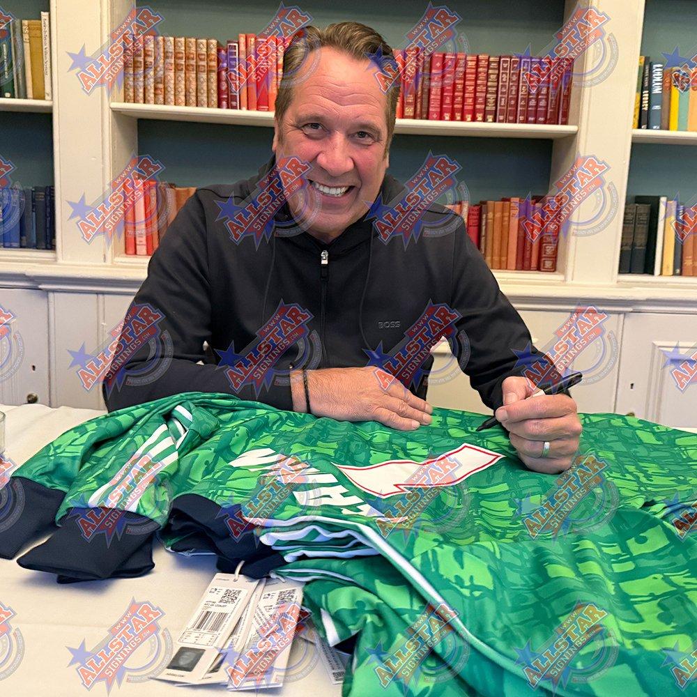 Green - AllStarSignings Ltd - David Seaman signed Arsenal goalkeeper shirt - 2