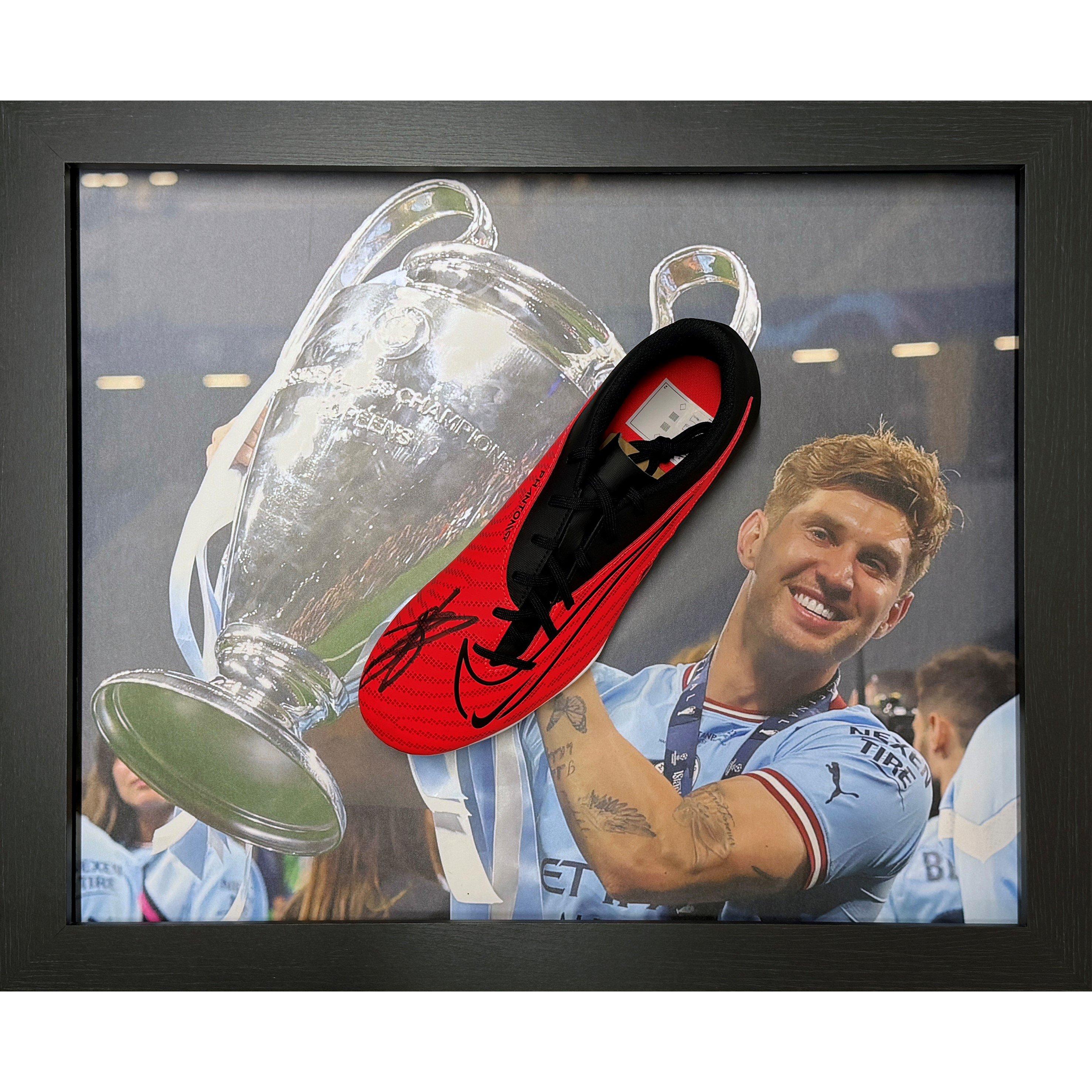Blue - AllStarSignings Ltd - John Stones signed Manchester City Nike boot - 1