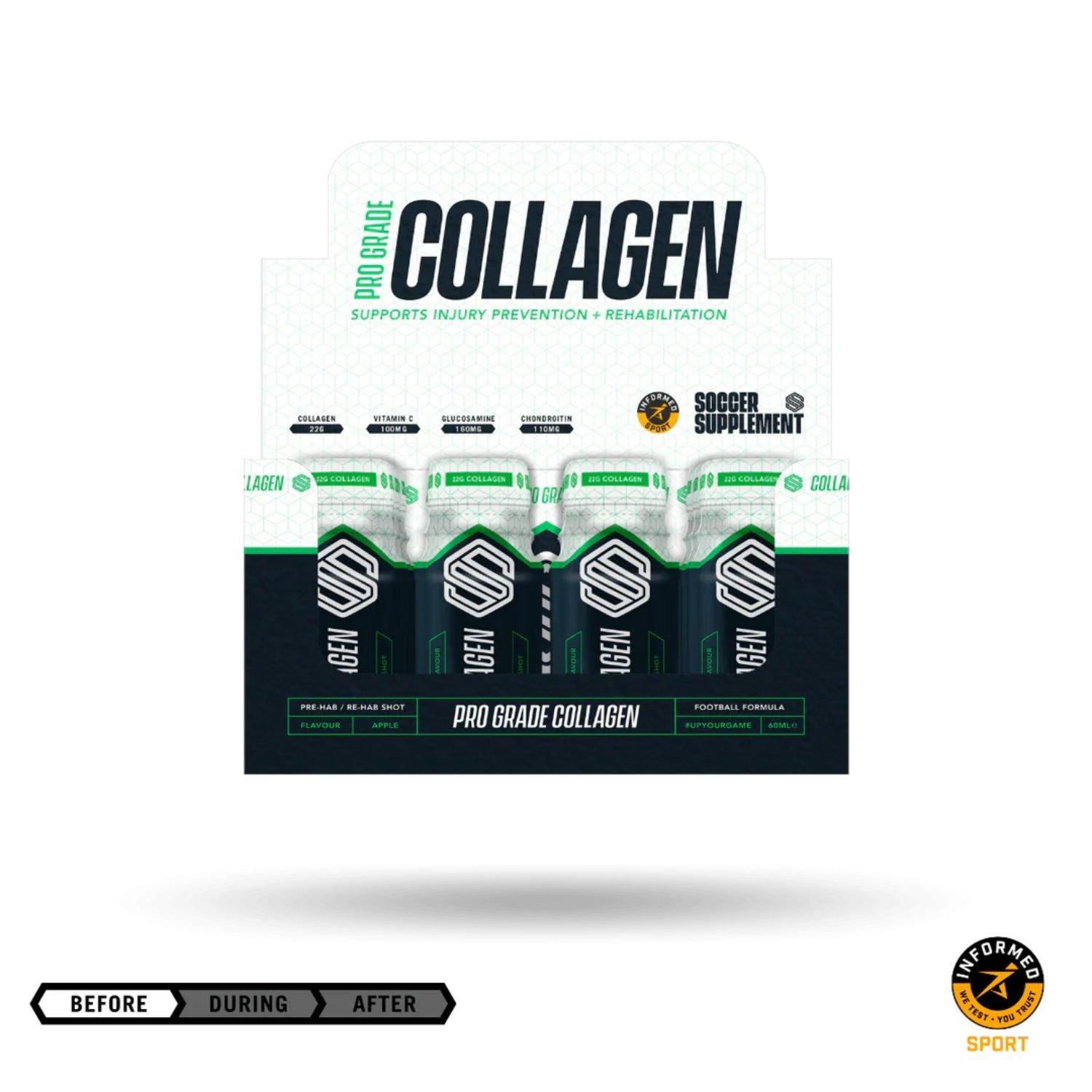 Premier League Pro Grade Collagen Shot (12 X 60Ml), Football by Soccer Supplements in Size Pack of 12, Sports Direct - Image 6