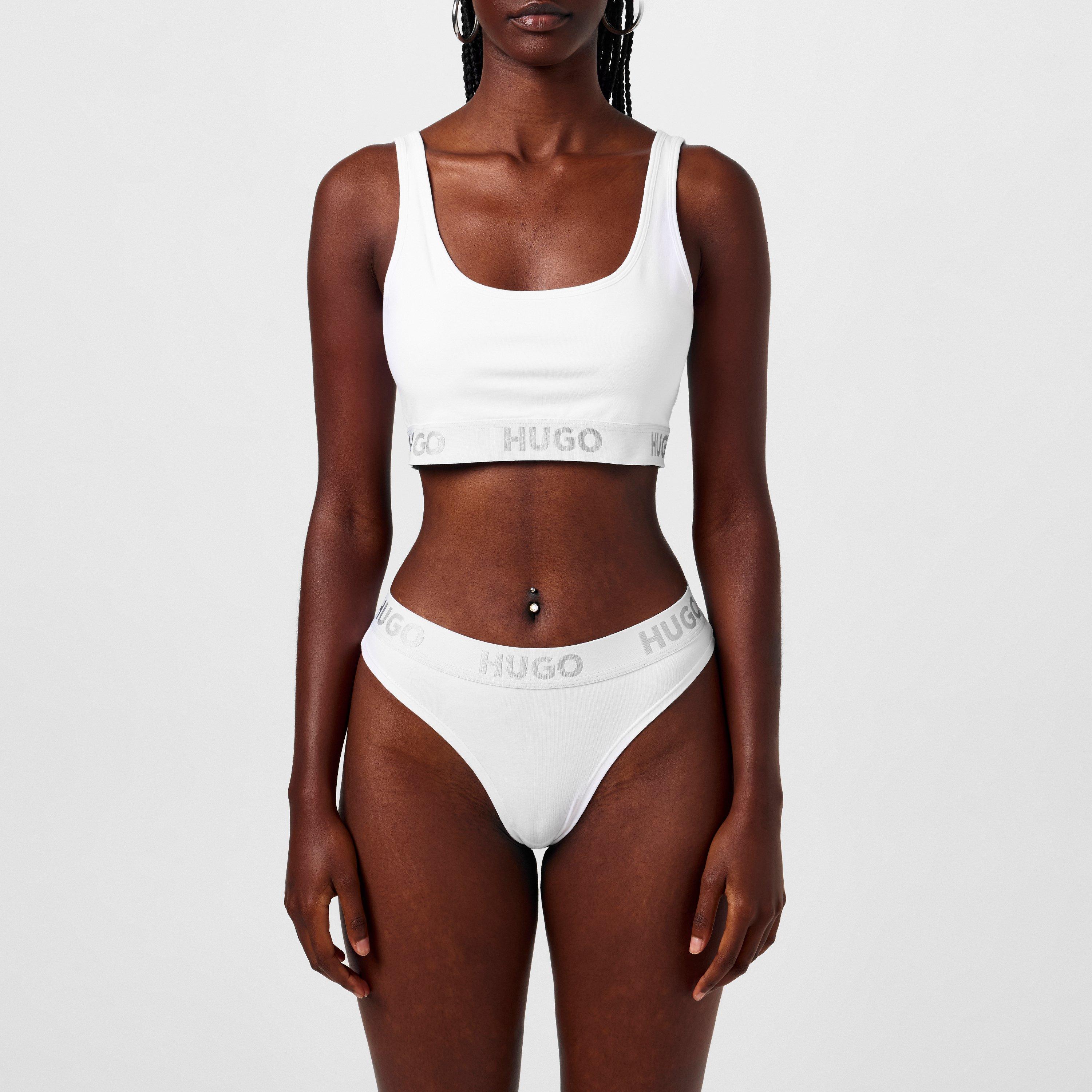 White 100 - Hugo - Stretch Cotton Thong - 1