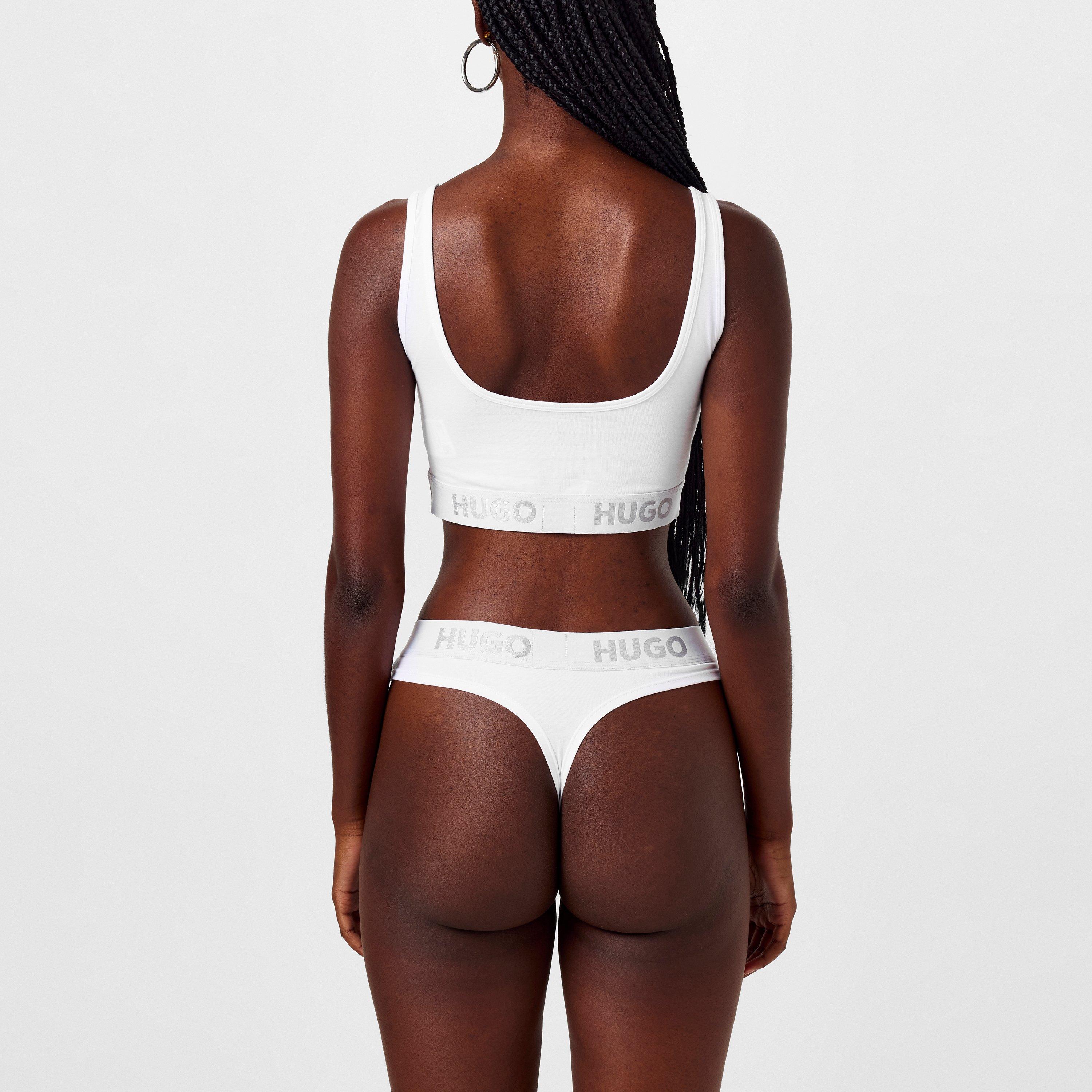 White 100 - Hugo - Stretch Cotton Thong - 3